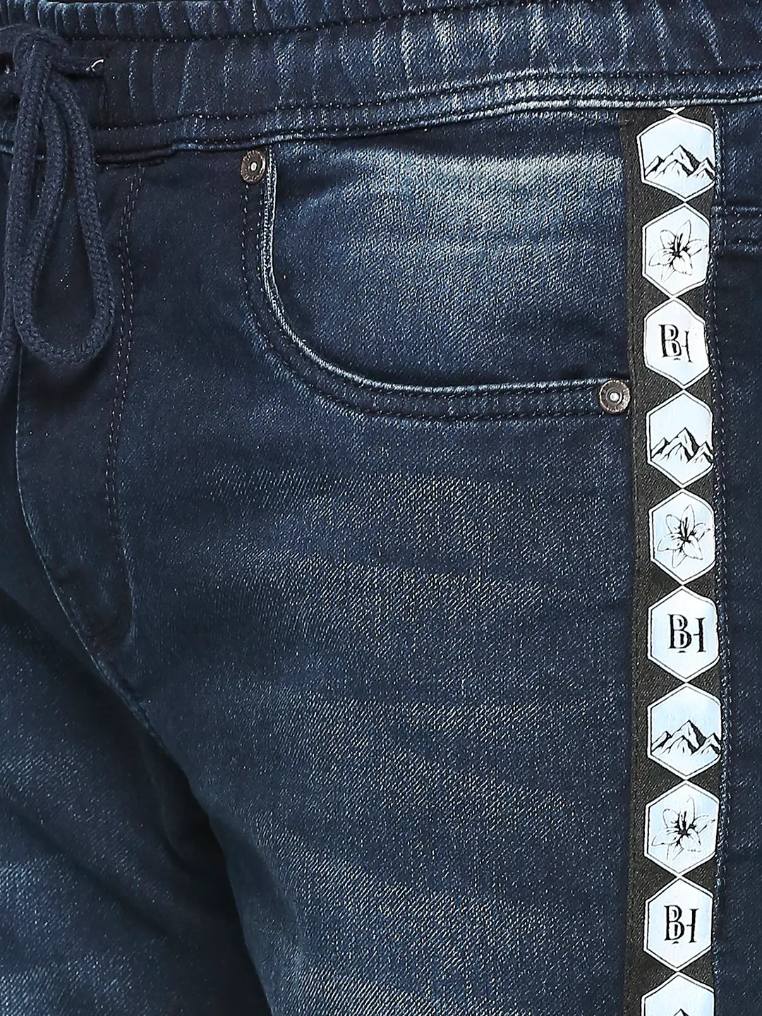 Blue Jogger Fit Men's Denims by Being Human Clothing - Image 5