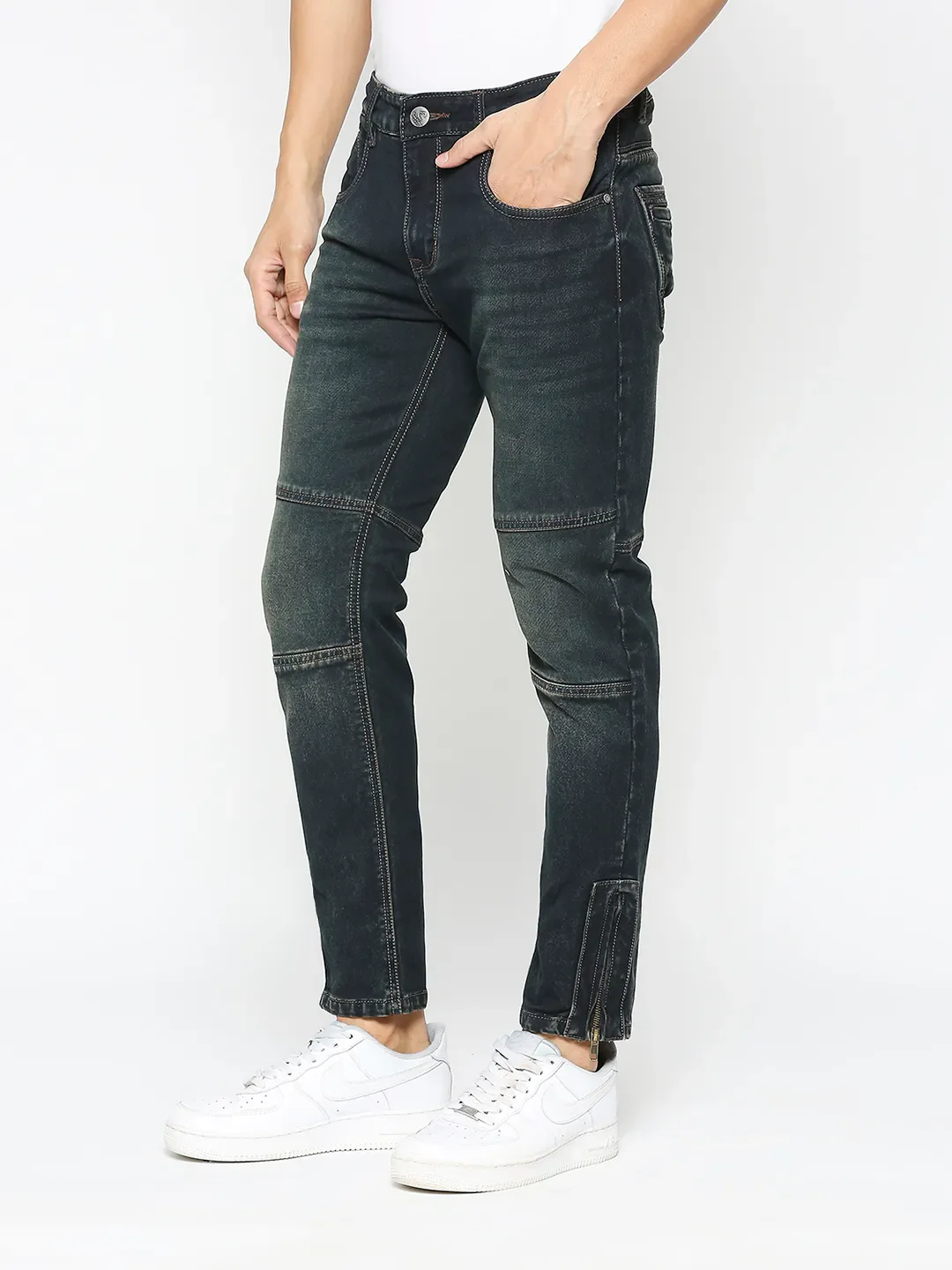 Blue Jogger Fit Men's Denims by Being Human Clothing - Image 2