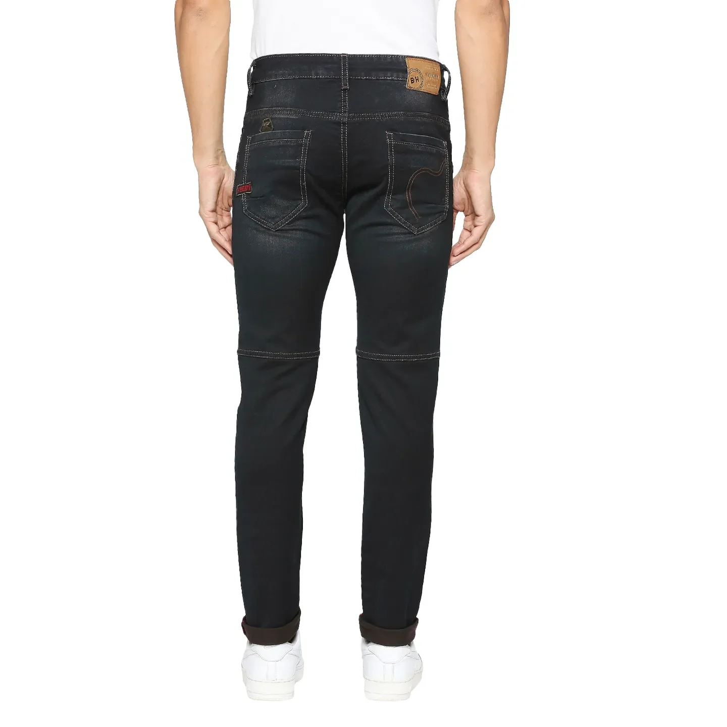 Blue Jogger Fit Men's Denims by Being Human Clothing - Image 4