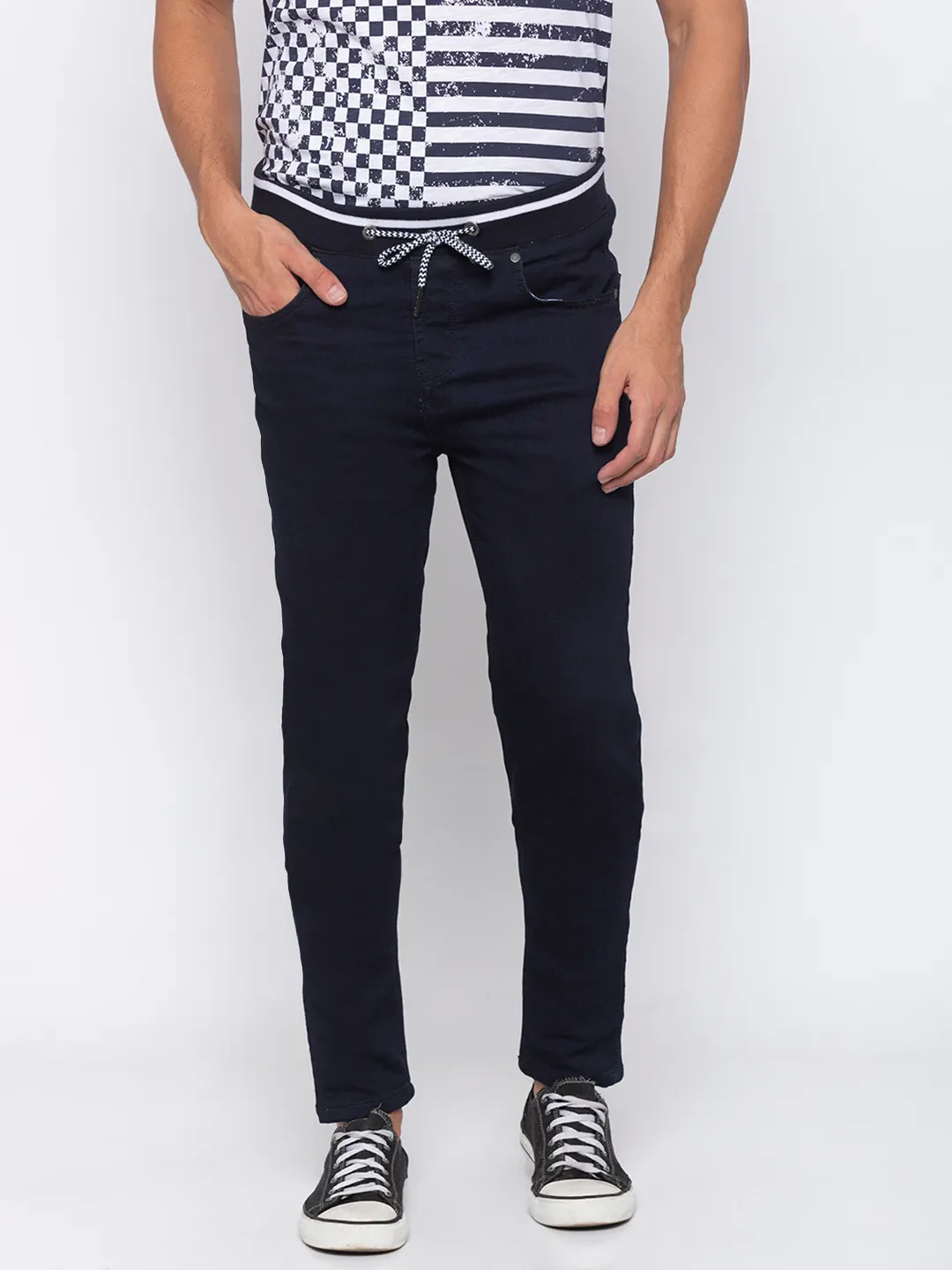 Blue Jogger Fit Men's Denims by Being Human Clothing - Image 5
