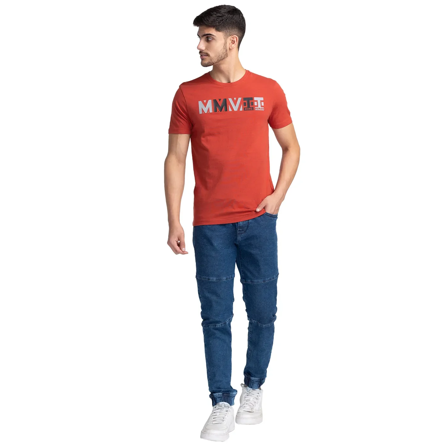 Blue Jogger Fit Men's Denims by Being Human Clothing - Image 2
