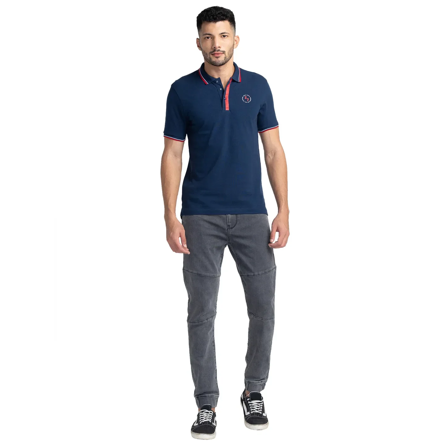 Grey Jogger Fit Men's Denims by Being Human Clothing - Image 2