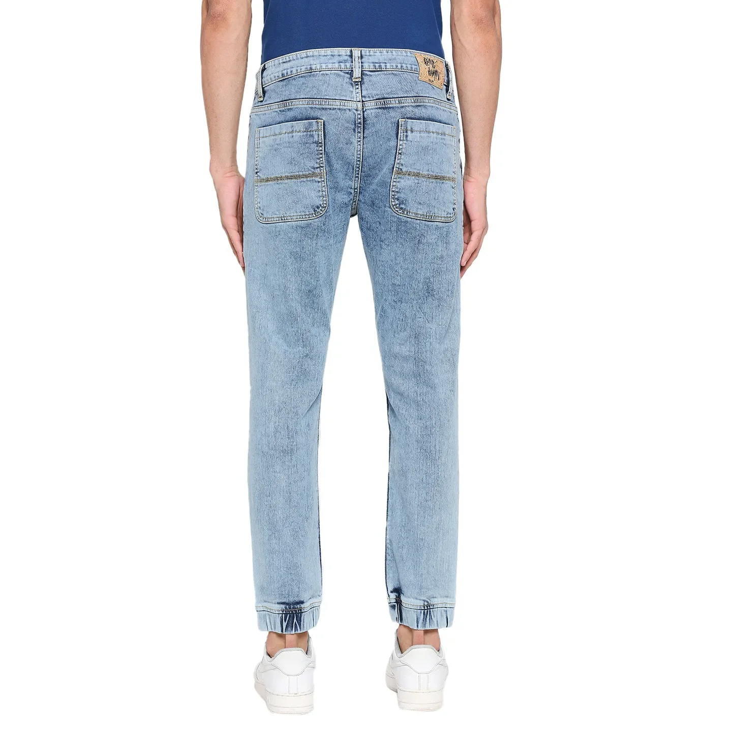 Blue Jogger Fit Men's Denims by Being Human Clothing - Image 4