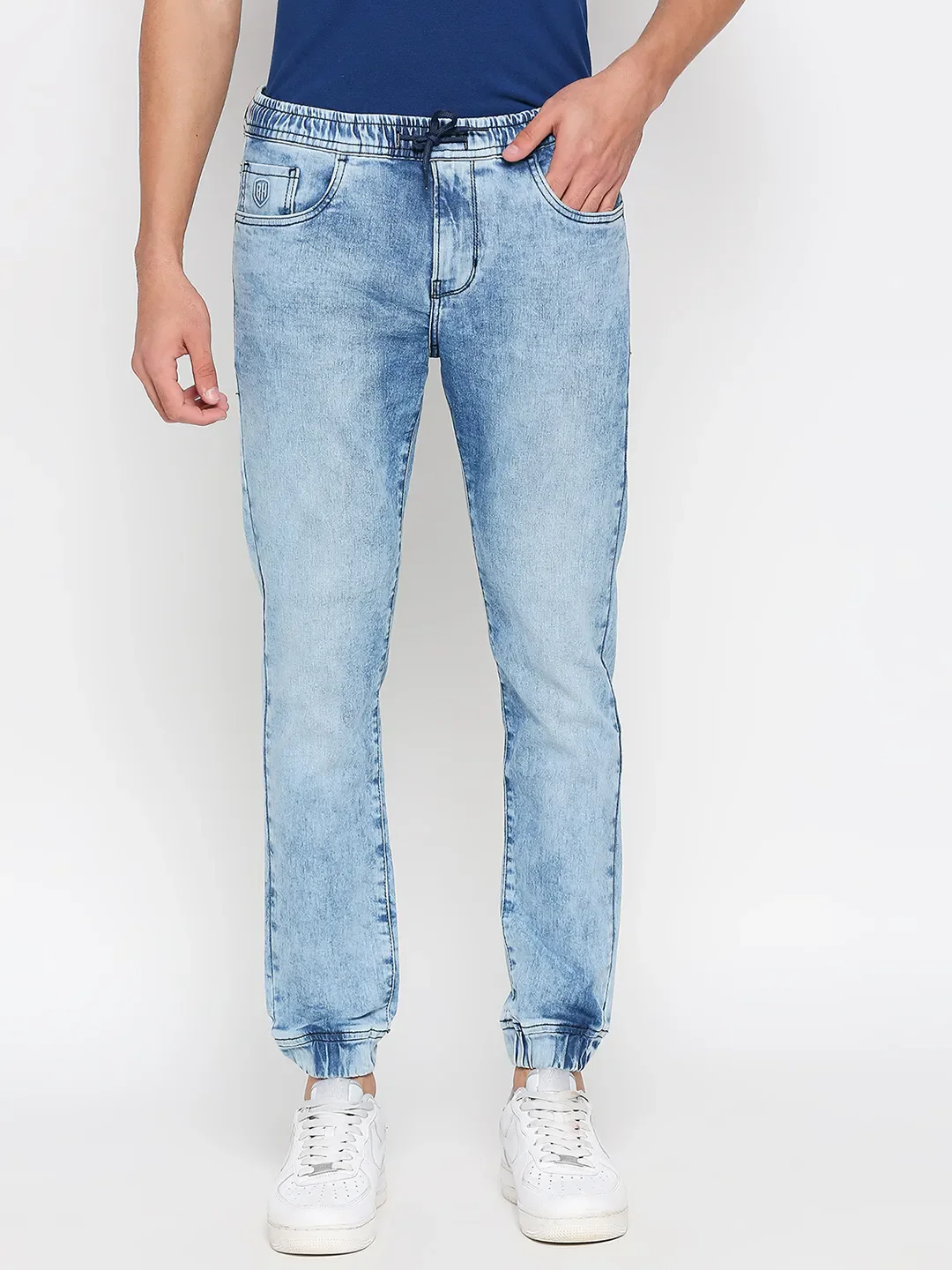 Blue Jogger Fit Men's Denims by Being Human Clothing
