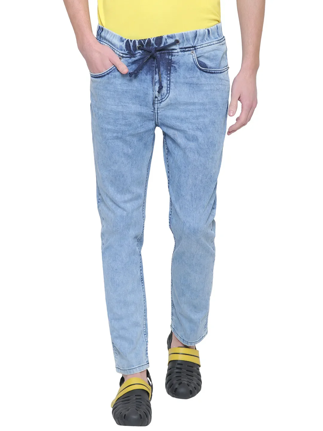 Blue Jogger Fit Men's Denims by Being Human Clothing