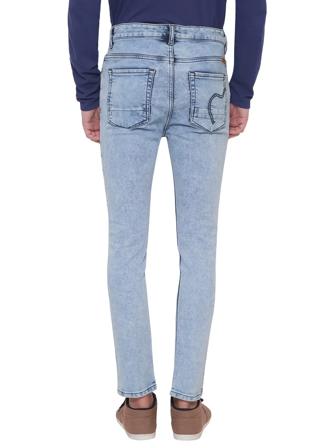 Blue Jogger Fit Men's Denims by Being Human Clothing - Image 3