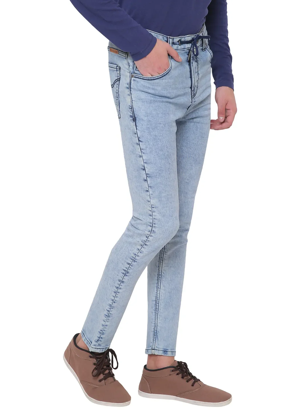 Blue Jogger Fit Men's Denims by Being Human Clothing - Image 5