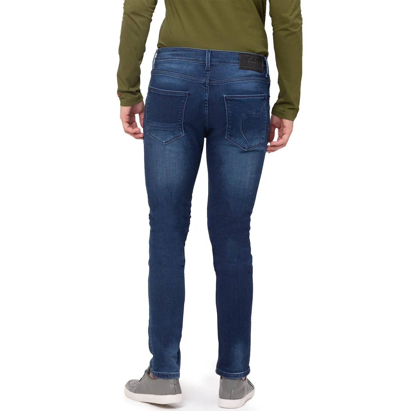 Blue Jogger Fit Men's Denims by Being Human Clothing - Image 4