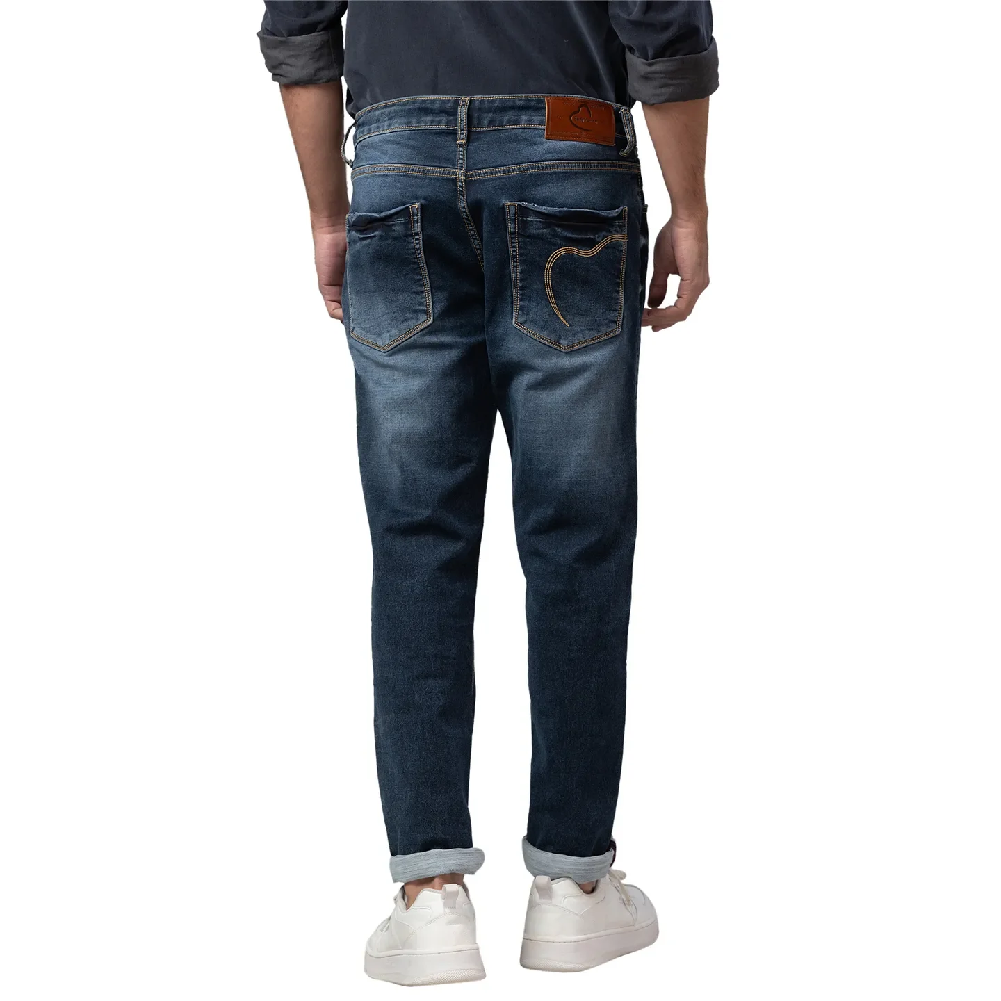 Blue Jogger Fit Men's Denims by Being Human Clothing - Image 3