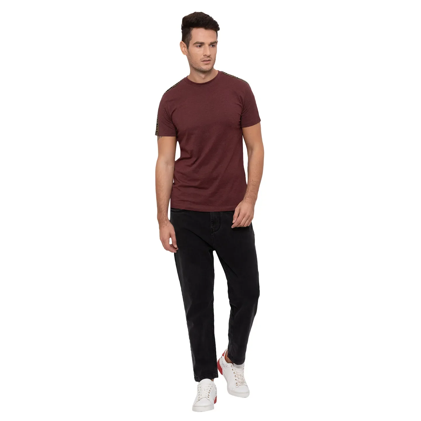 Black Cropped Fit Men's Denims by Being Human Clothing - Image 2