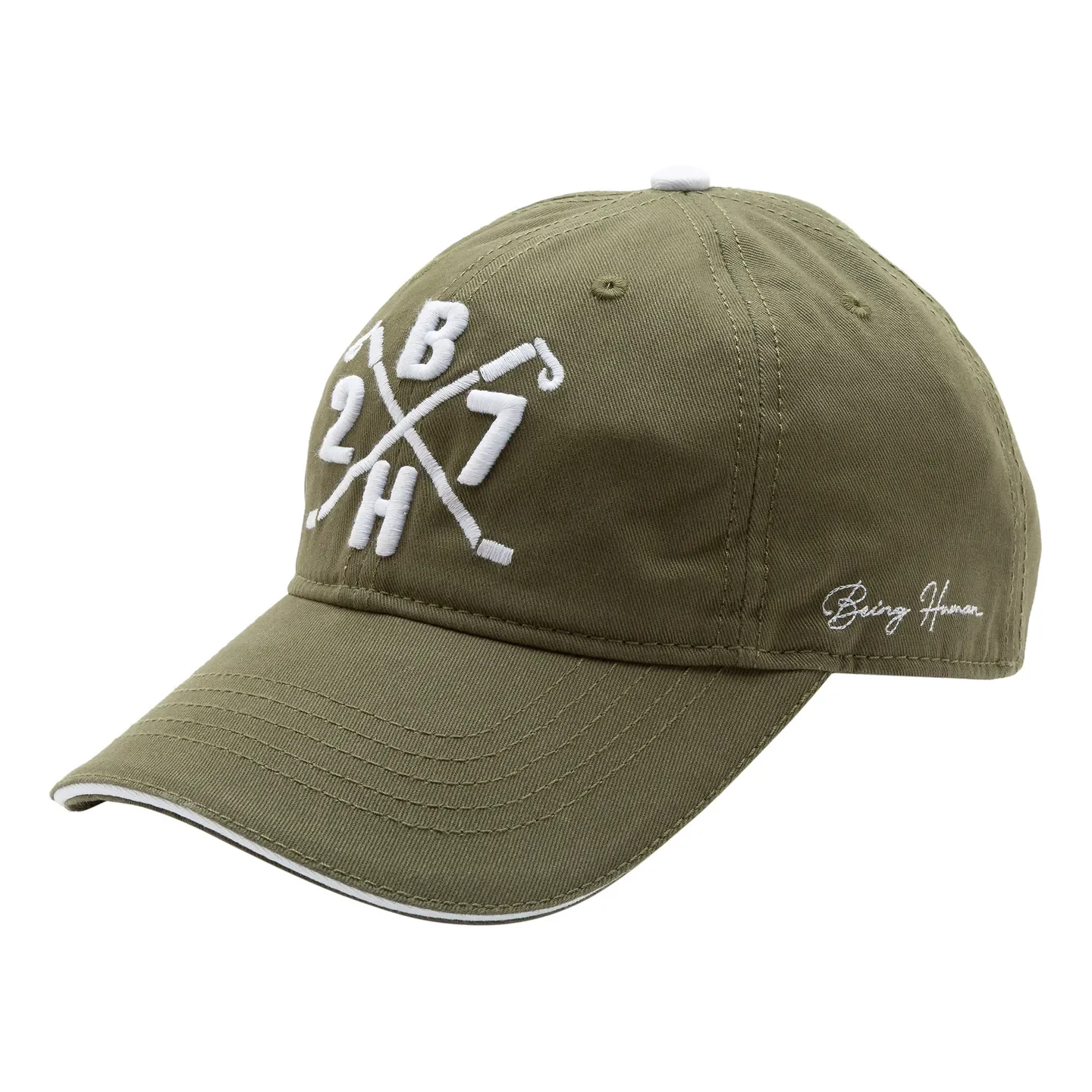 Green Cotton Unisex Cap by Being Human Clothing - Image 3