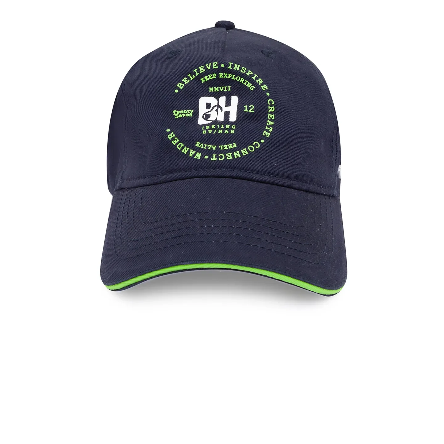 Navy Cotton Unisex Cap by Being Human Clothing