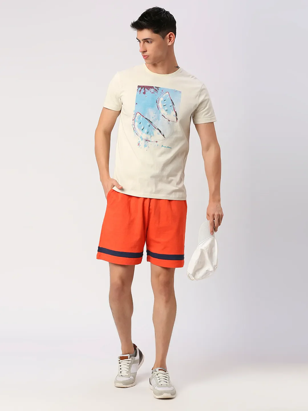 White Regular Fit Men's Short Sleeves T-Shirt by Being Human Clothing - Image 8