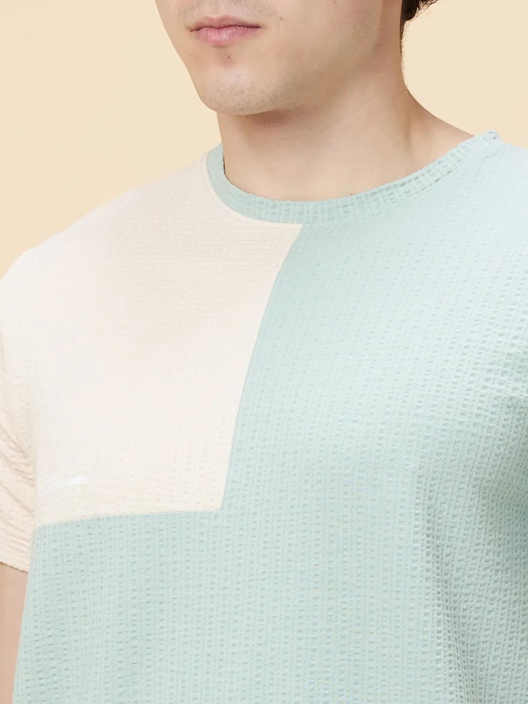 Green Regular Fit Round Neck Men's T-Shirt by Being Human Clothing - Image 5
