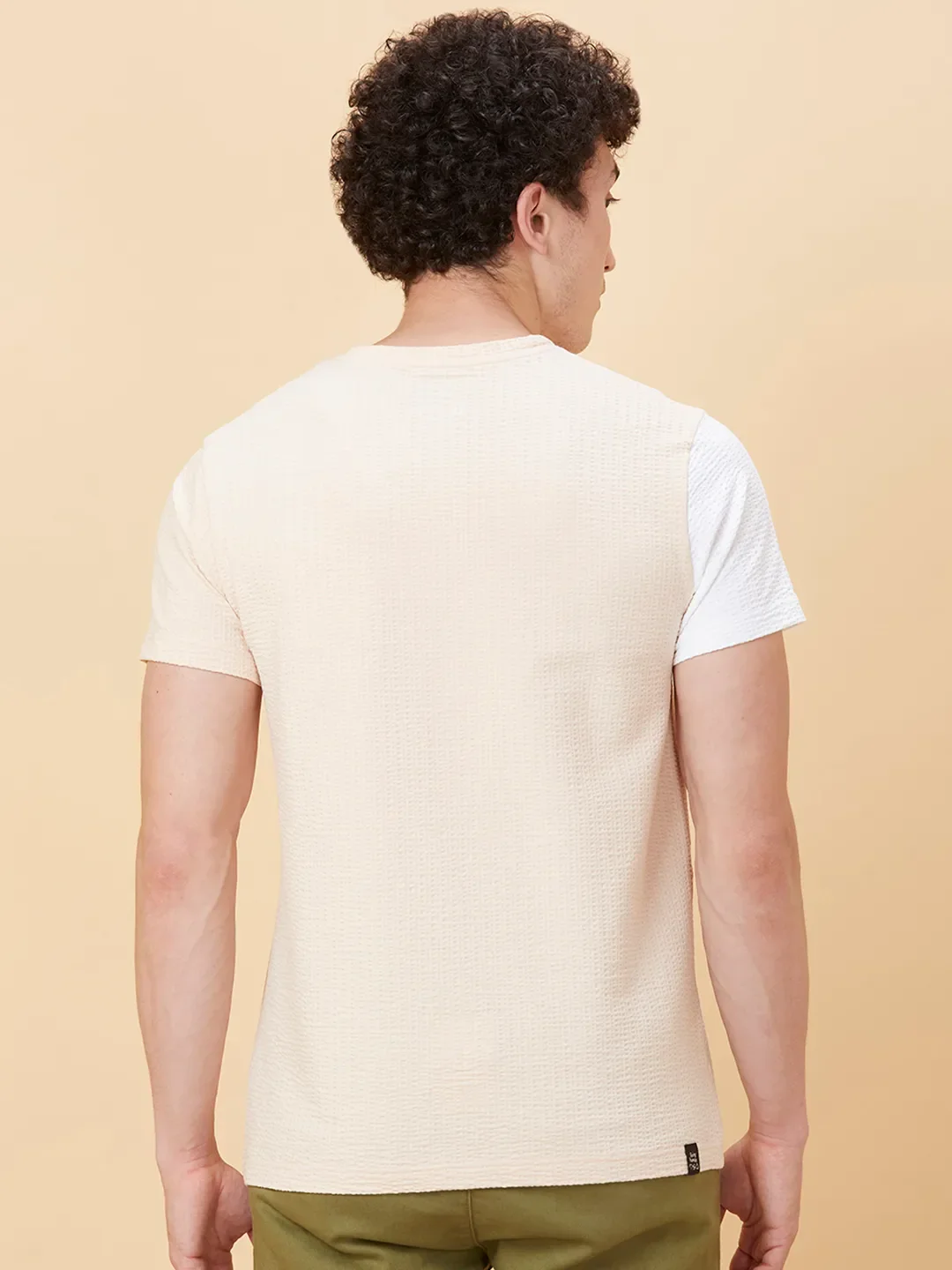 Orange Regular Fit Men's Short Sleeves T-Shirt by Being Human Clothing - Image 3