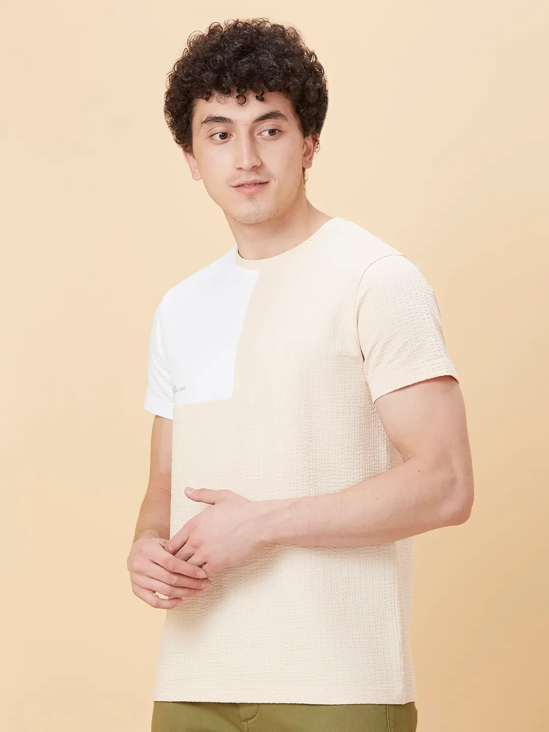 Orange Regular Fit Men's Short Sleeves T-Shirt by Being Human Clothing - Image 4