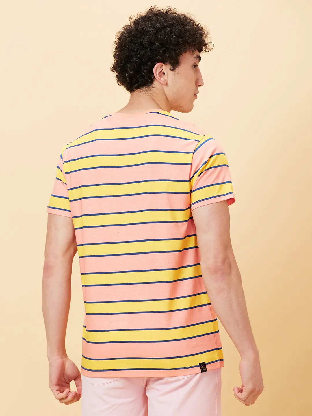 Coral Regular Fit Round Neck Men's T-Shirt by Being Human Clothing - Image 4