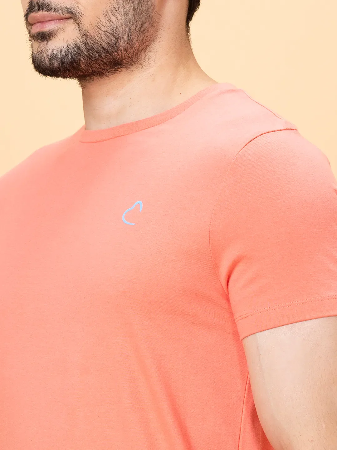 Coral Regular Fit Round Neck Men's T-Shirt by Being Human Clothing - Image 5