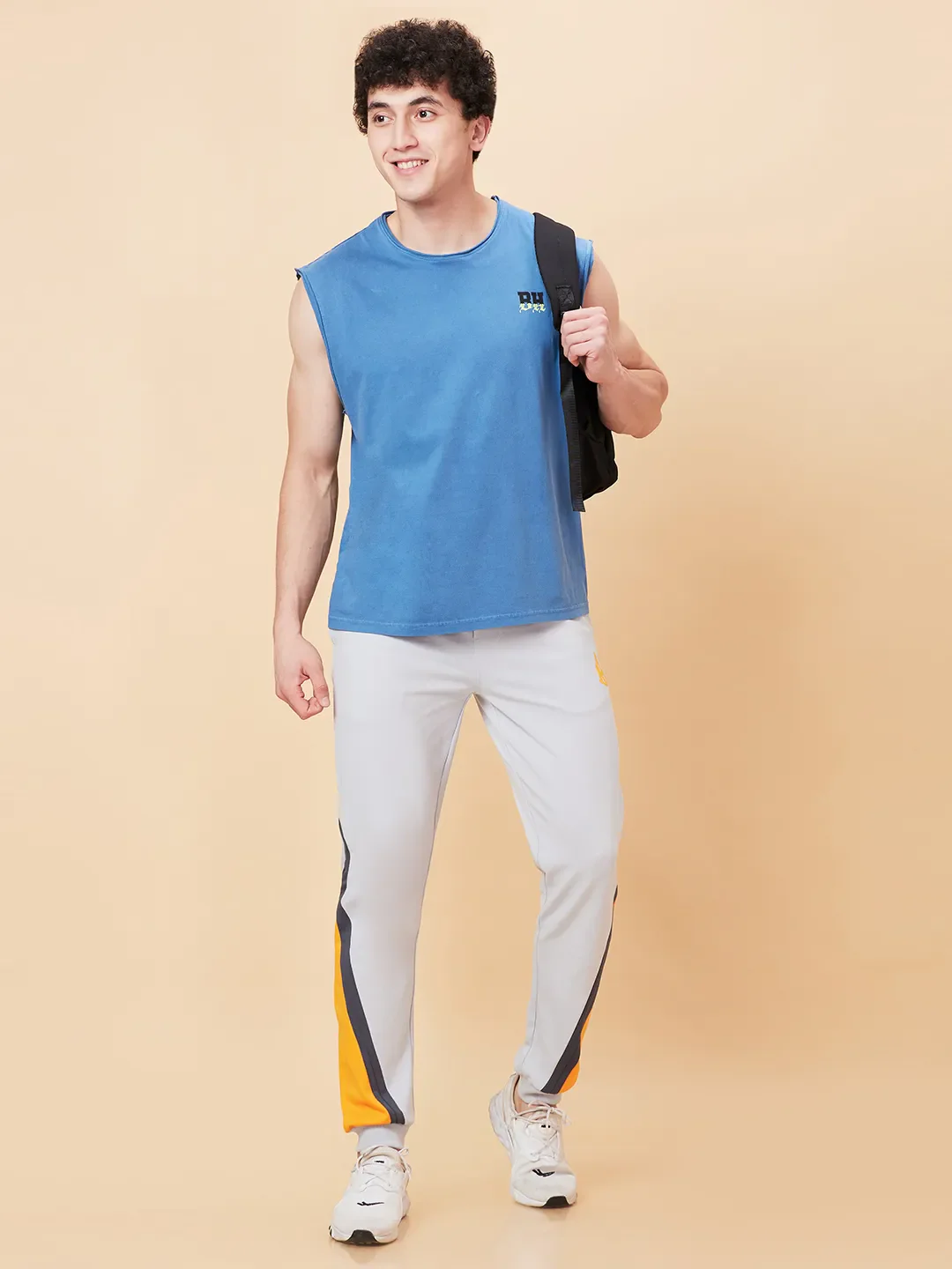 Navy Regular Fit Round Neck Men's T-Shirt by Being Human Clothing - Image 6