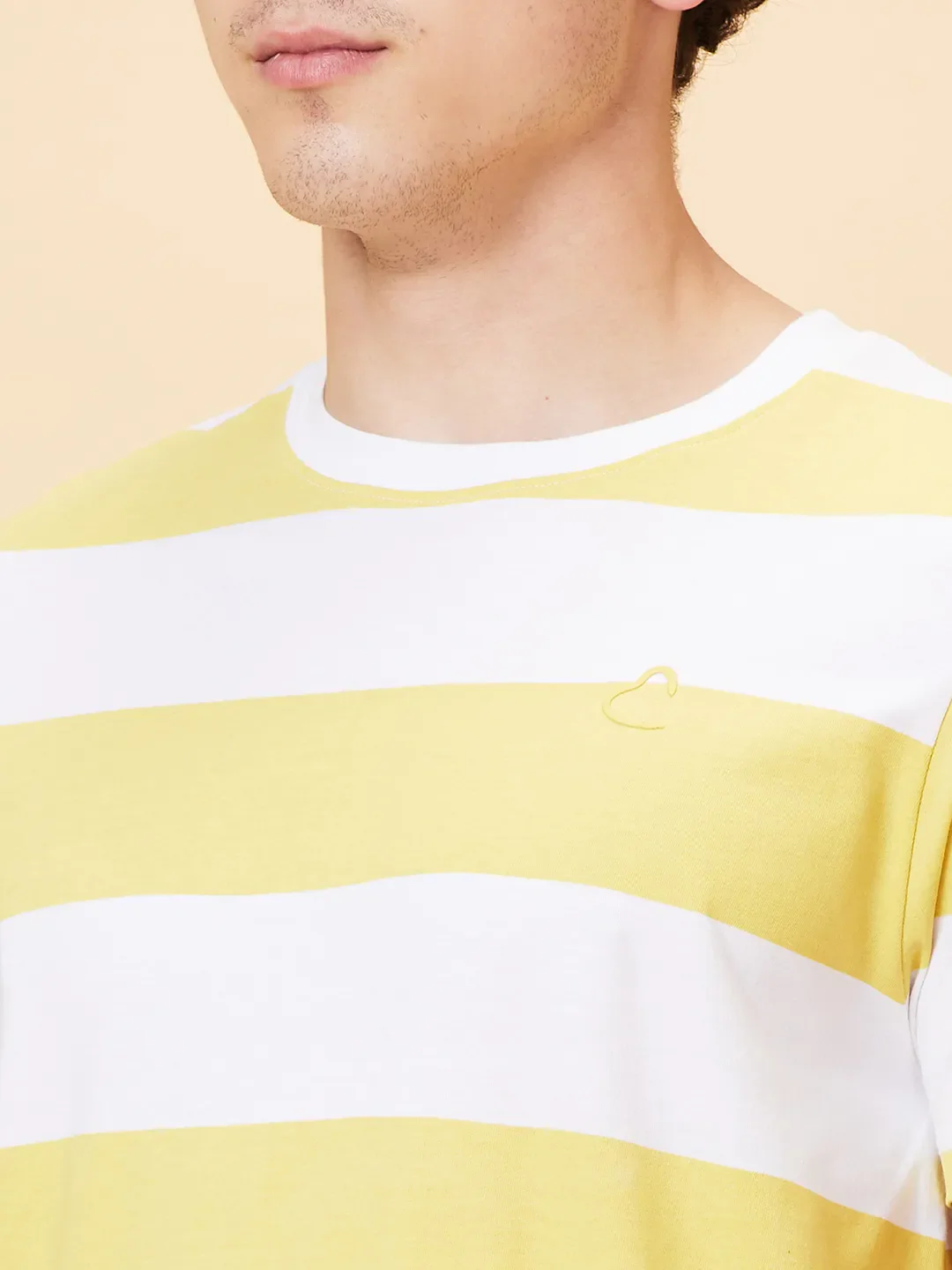 Off White Regular Fit Round Neck Men's T-Shirt by Being Human Clothing - Image 2