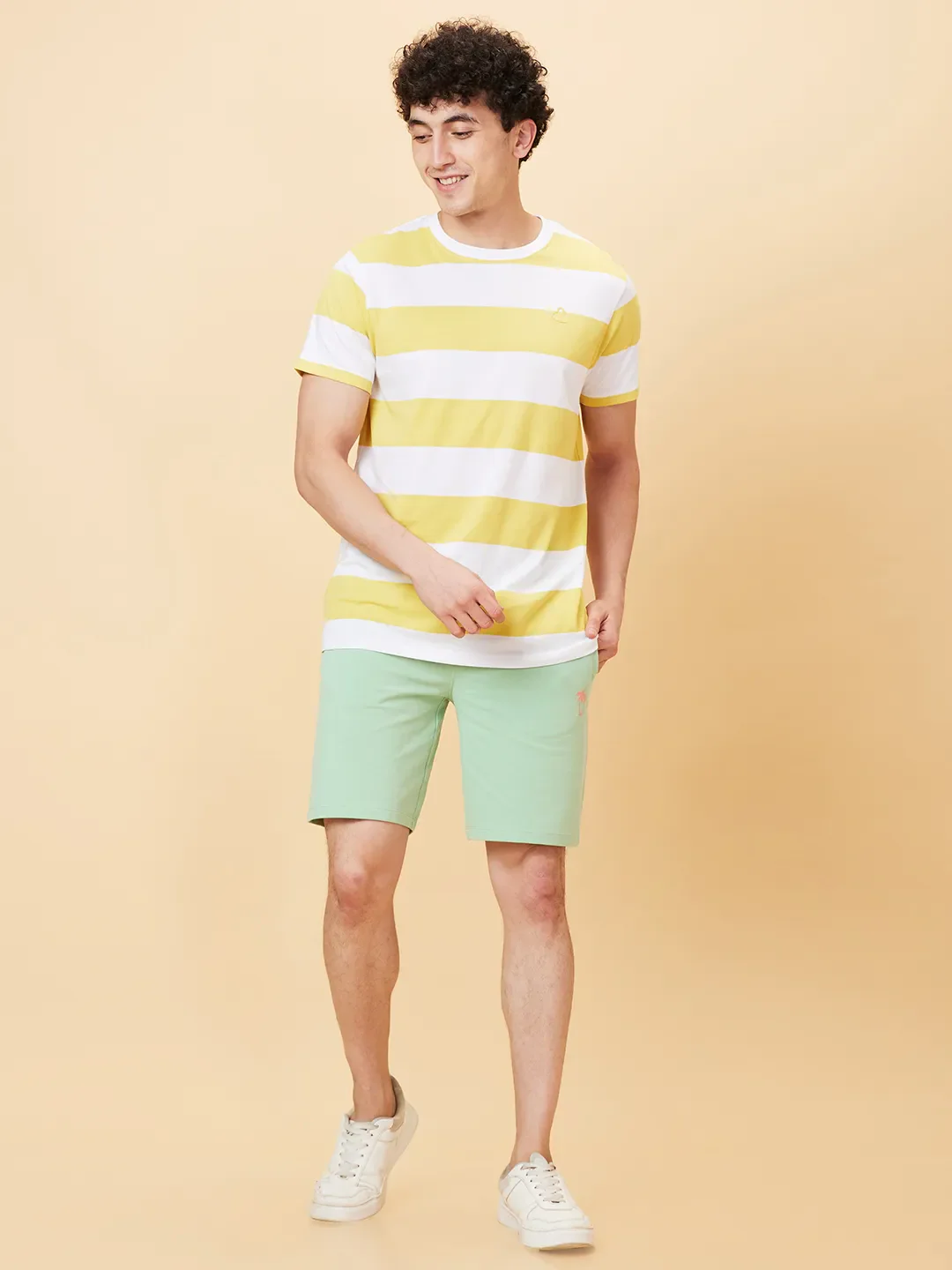 Off White Regular Fit Round Neck Men's T-Shirt by Being Human Clothing - Image 5