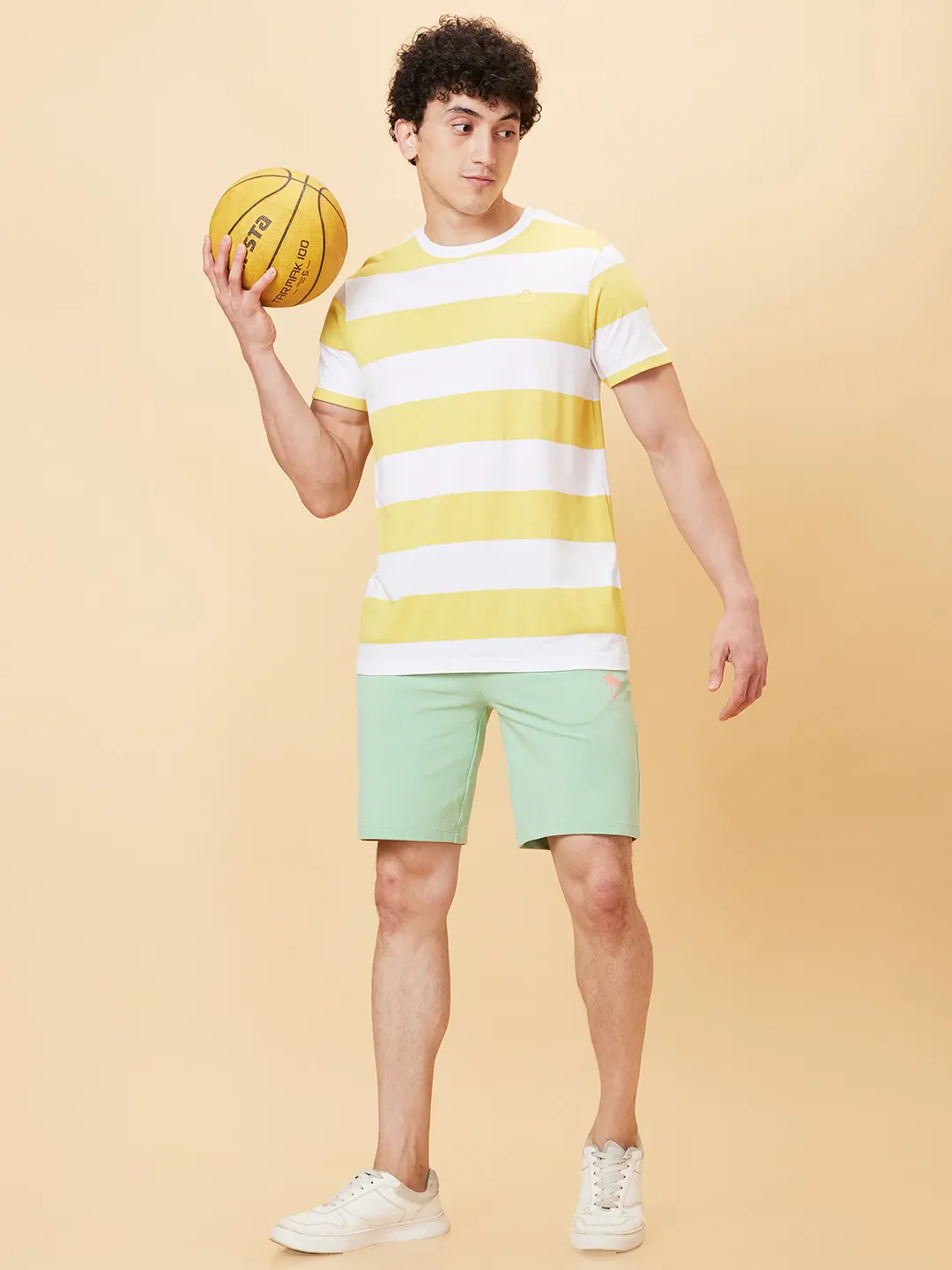 Off White Regular Fit Round Neck Men's T-Shirt by Being Human Clothing - Image 6