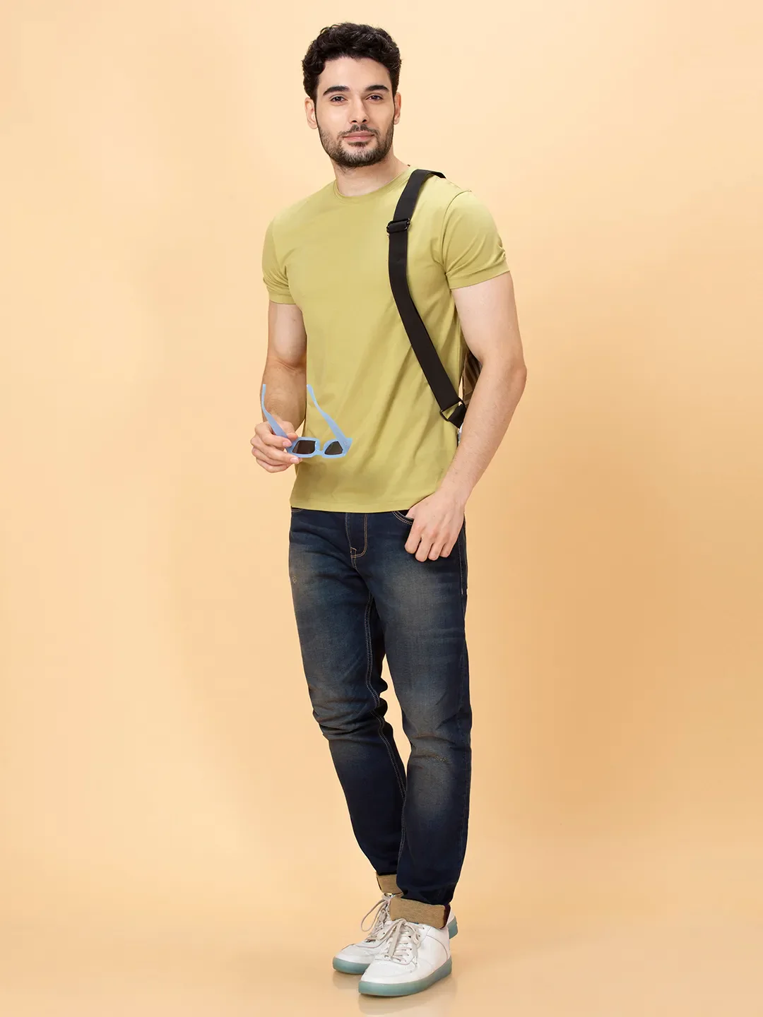 Pista Regular Fit Round Neck Men's T-Shirt by Being Human Clothing - Image 6
