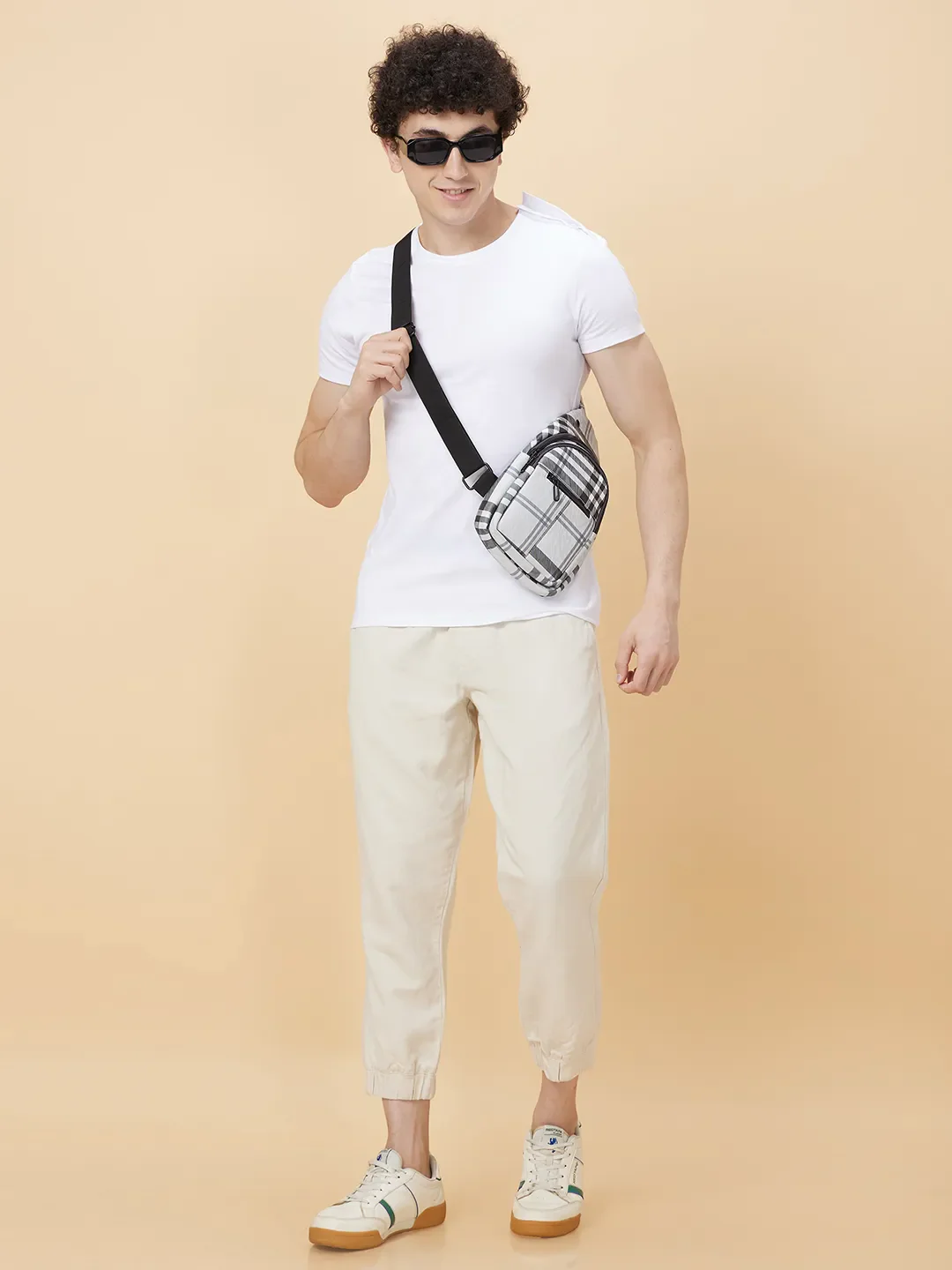 White Regular Fit Round Neck Men's T-Shirt by Being Human Clothing - Image 6