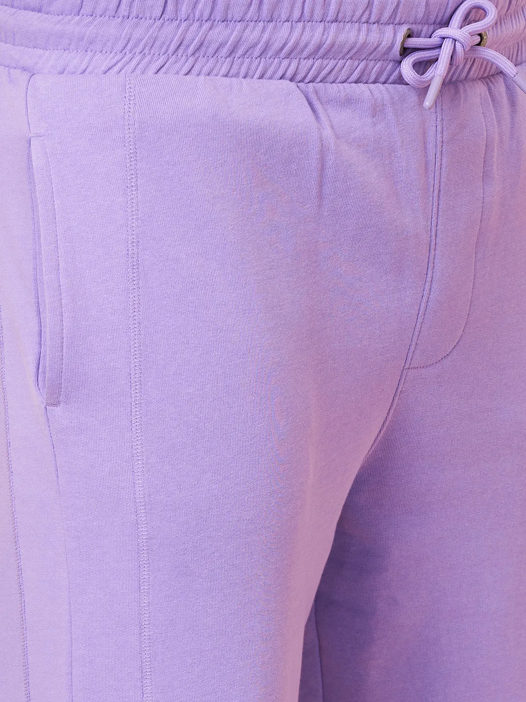 Lavender Regular Fit Track Pants For Men By Being Human Clothing - Image 5