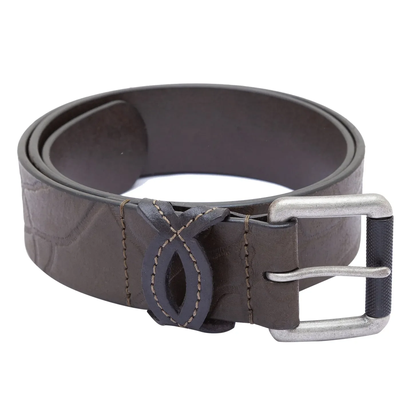 Olive Leather Men's Belt By Being Human Clothing