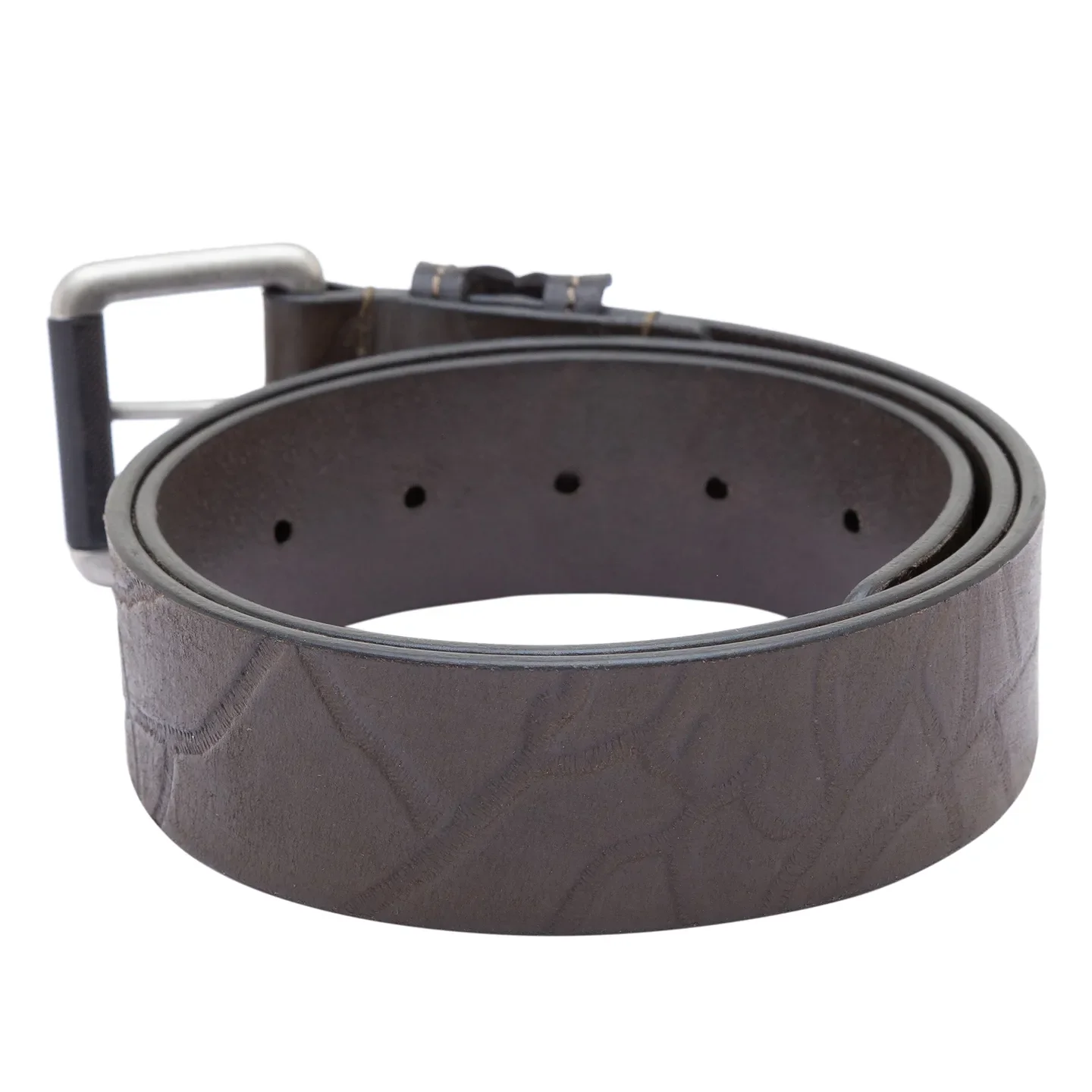 Olive Leather Men's Belt By Being Human Clothing - Image 2