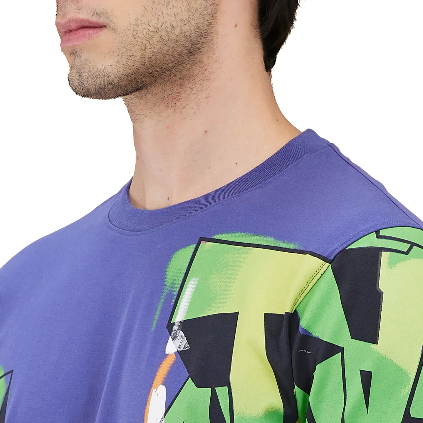 Future Dusk Easy Fit Round Neck Men's T-Shirt by Being Human Clothing - Image 5