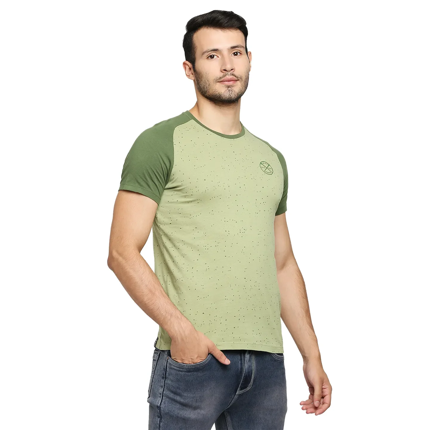 Sage Regular Fit Round Neck Men's T-Shirt by Being Human Clothing - Image 3
