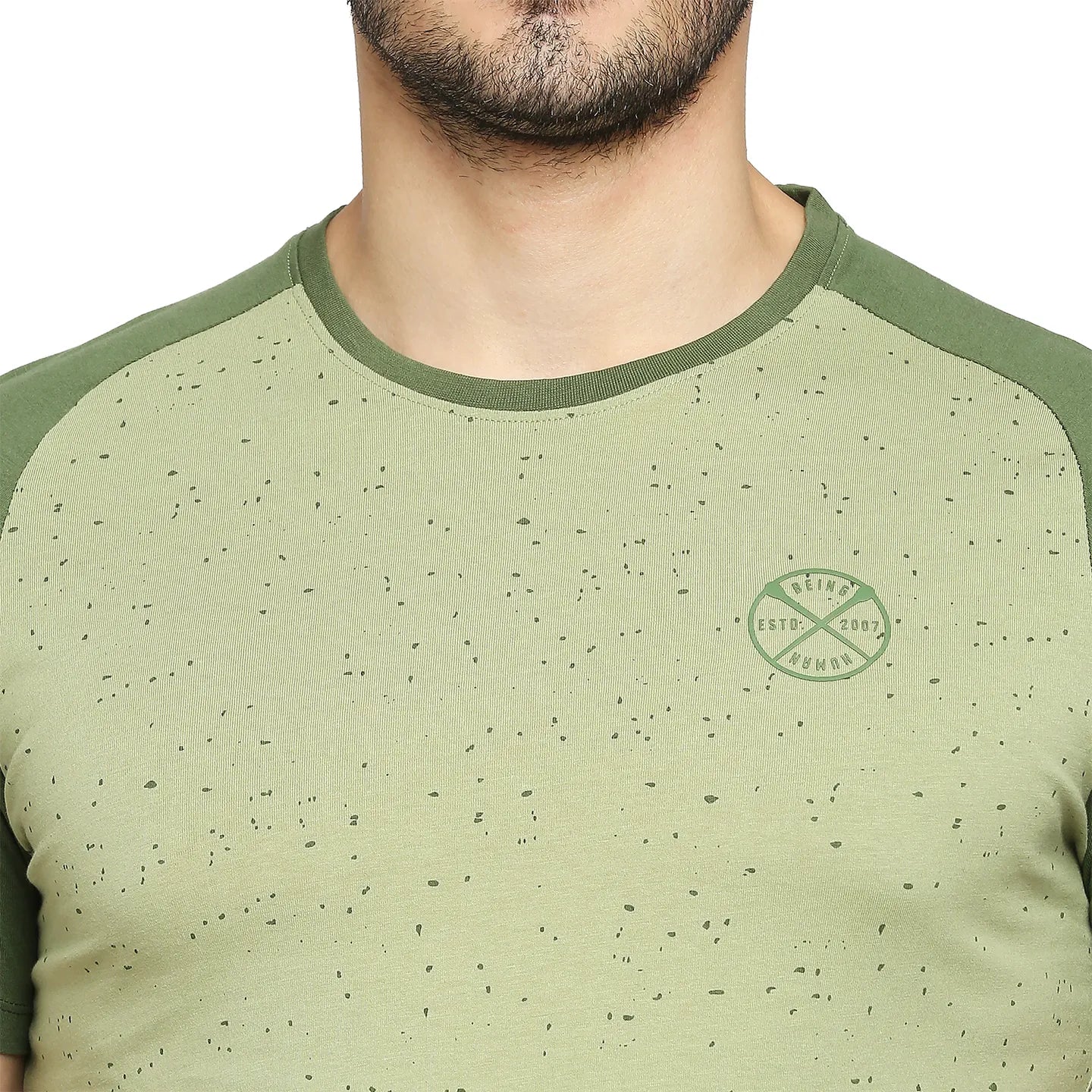 Sage Regular Fit Round Neck Men's T-Shirt by Being Human Clothing - Image 5