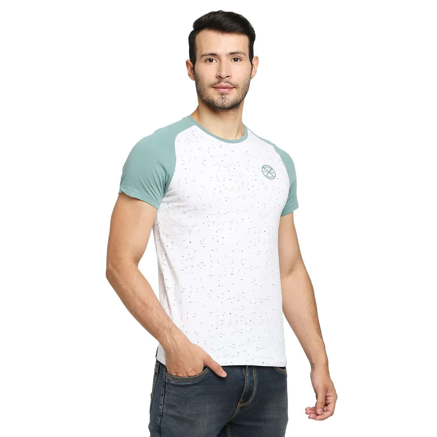 White Regular Fit Men's Short Sleeves T-Shirt by Being Human Clothing - Image 3