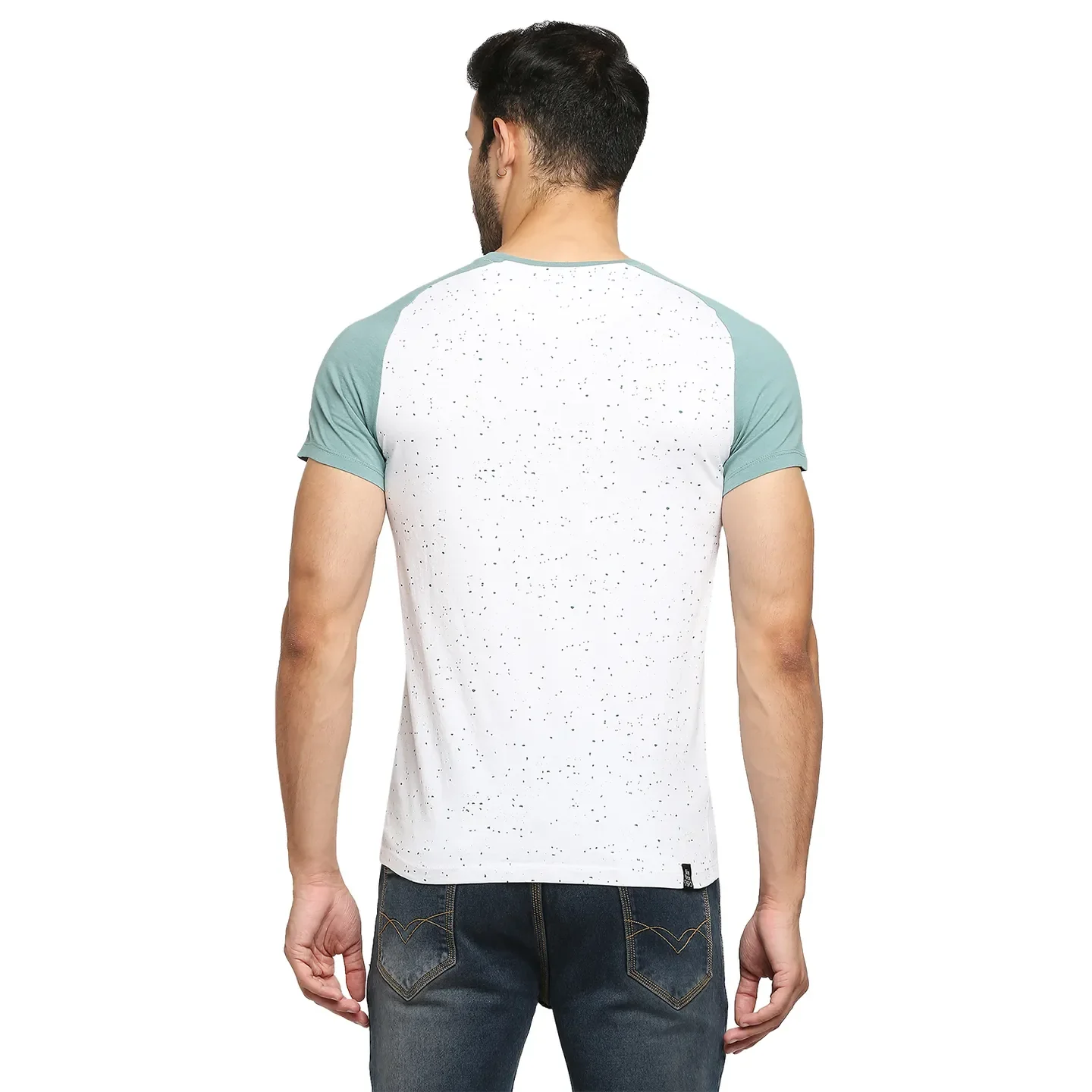 White Regular Fit Men's Short Sleeves T-Shirt by Being Human Clothing - Image 4