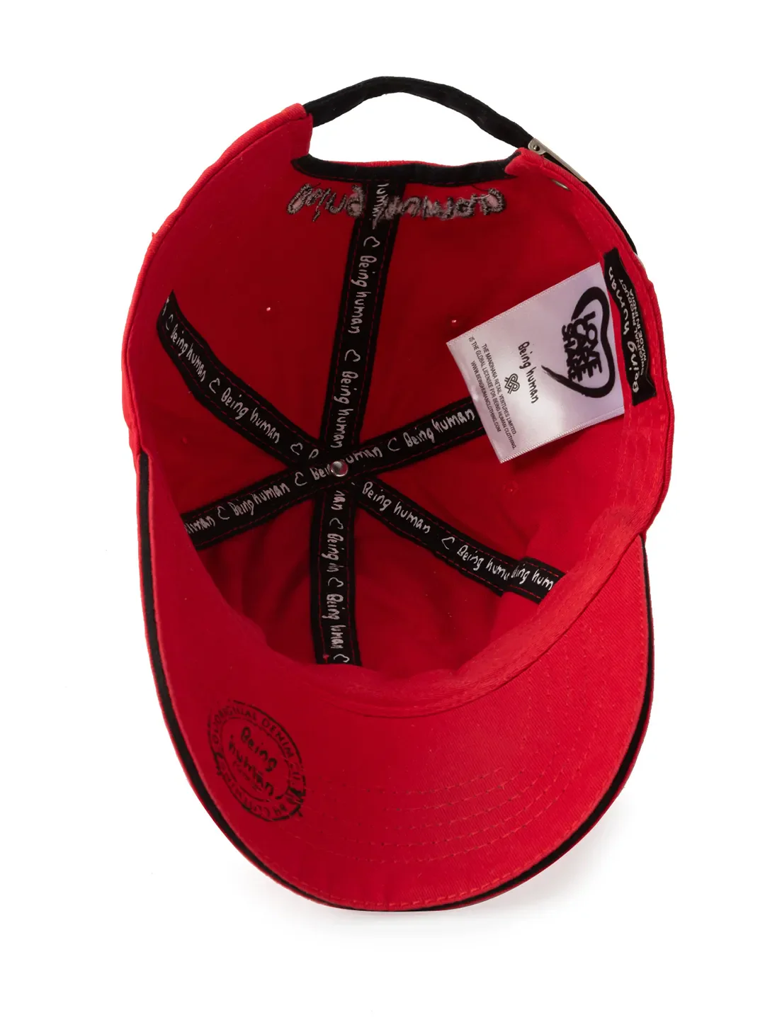 Red Unisex Cap by Being Human Clothing - Image 3