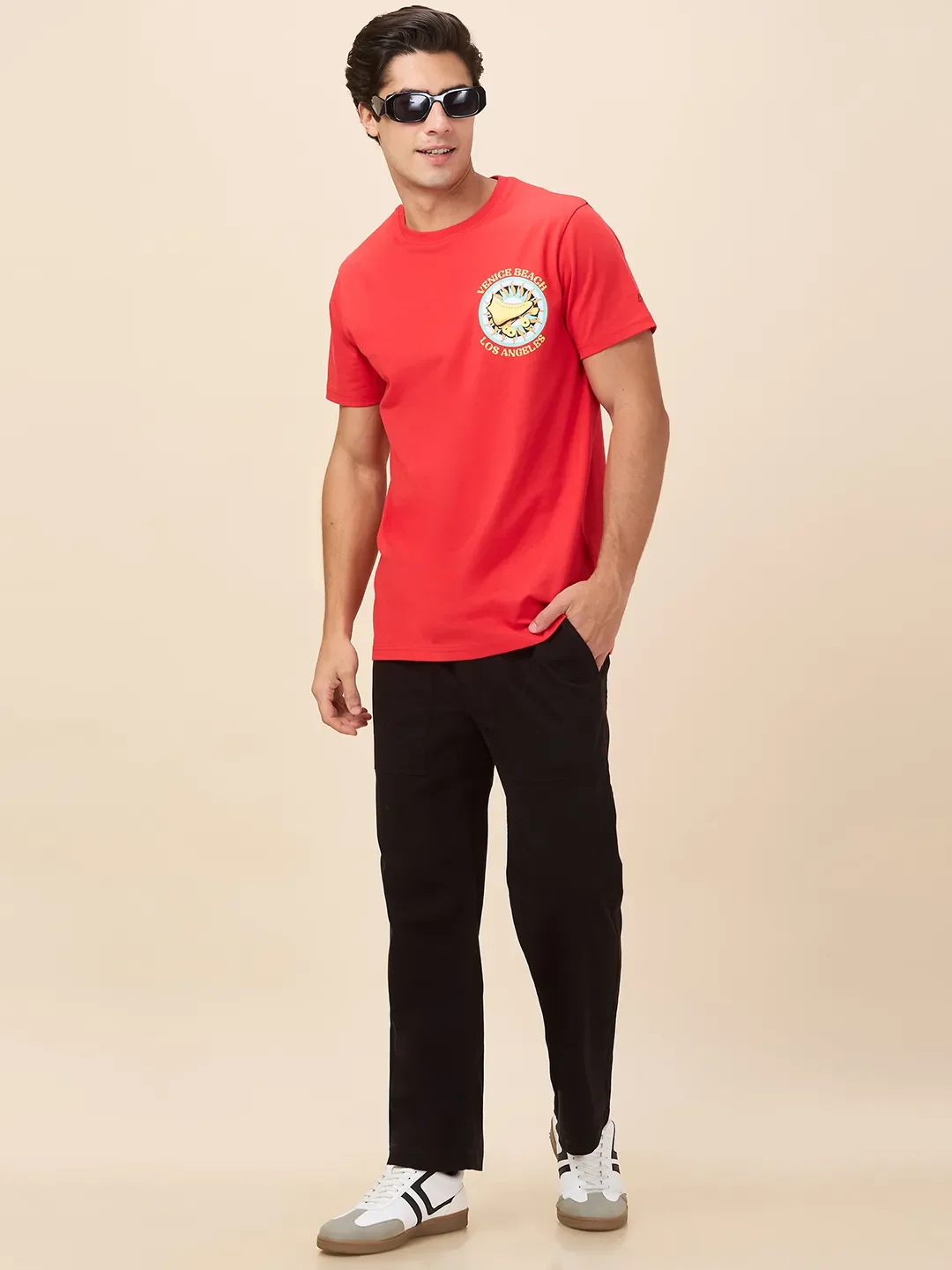 True Red Easy Fit Round Neck Men's T-Shirt by Being Human Clothing - Image 6
