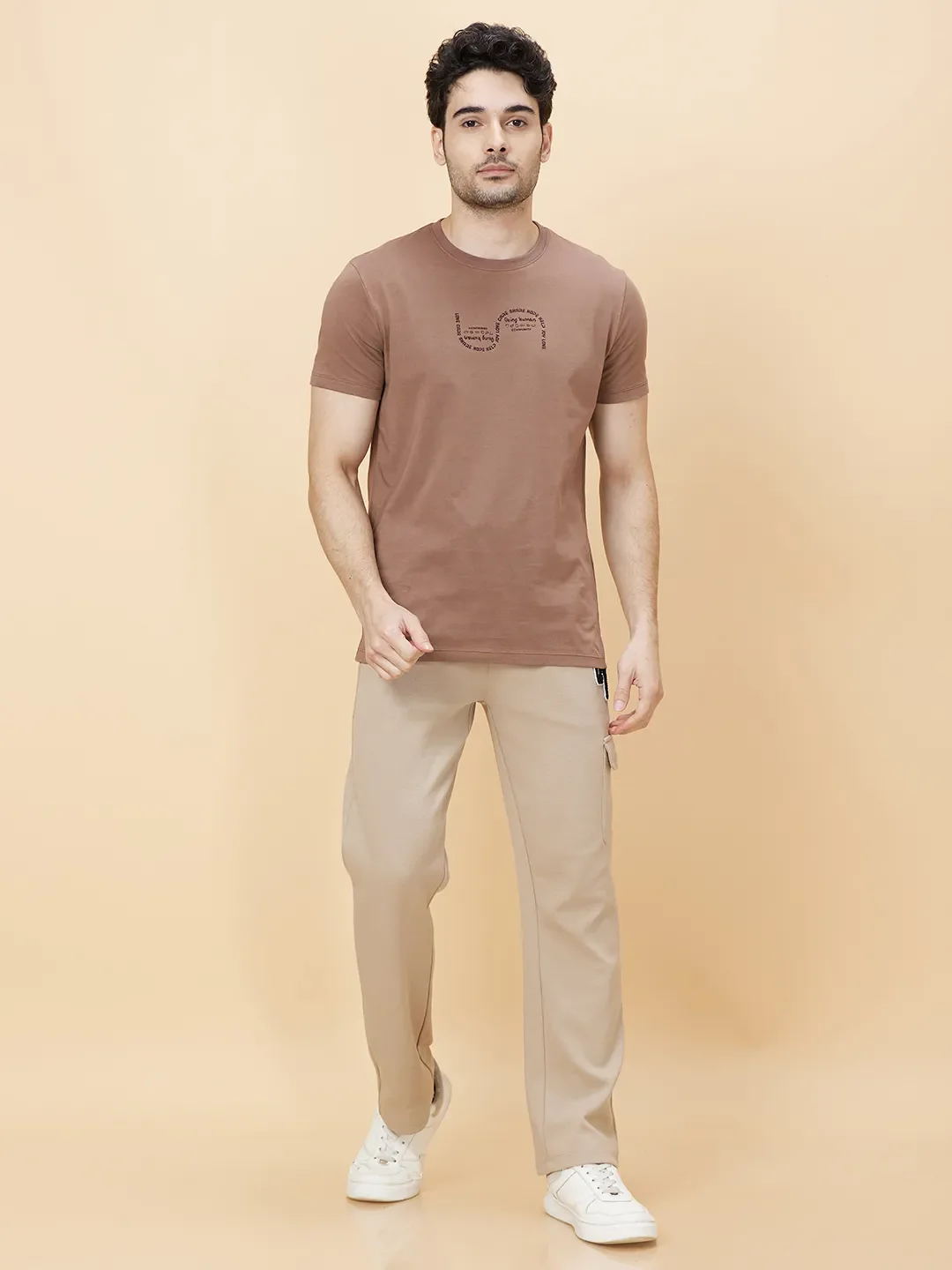 Fawn Regular Fit Track Pants For Men By Being Human Clothing - Image 2
