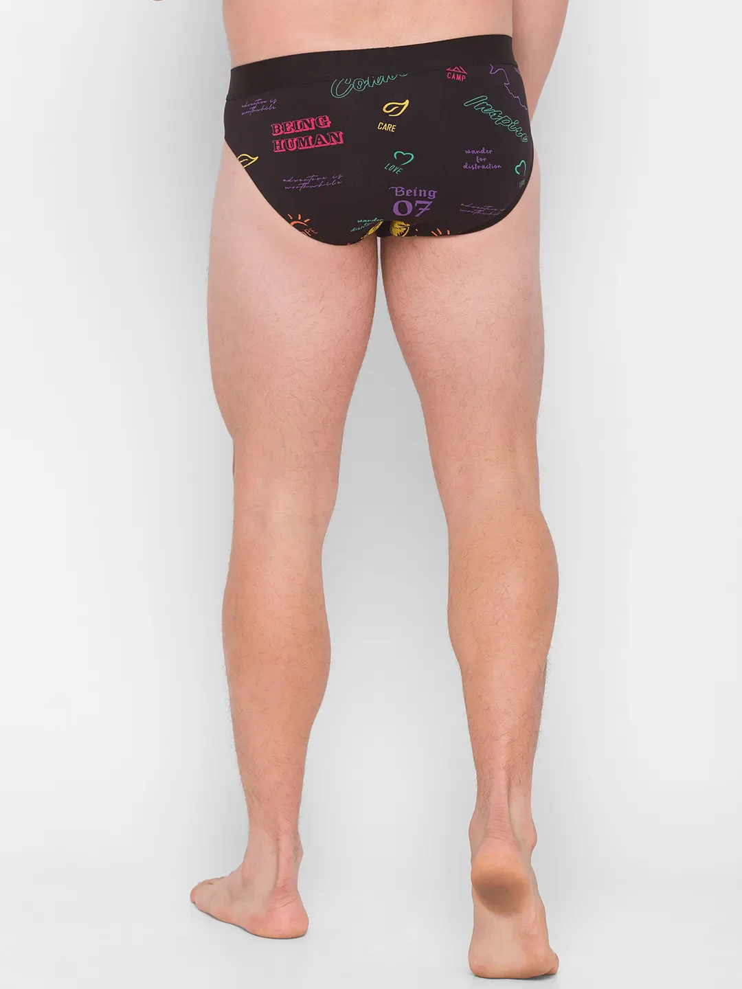 White Regular Fit Cotton Men's Brief by Being Human Clothing - Image 3