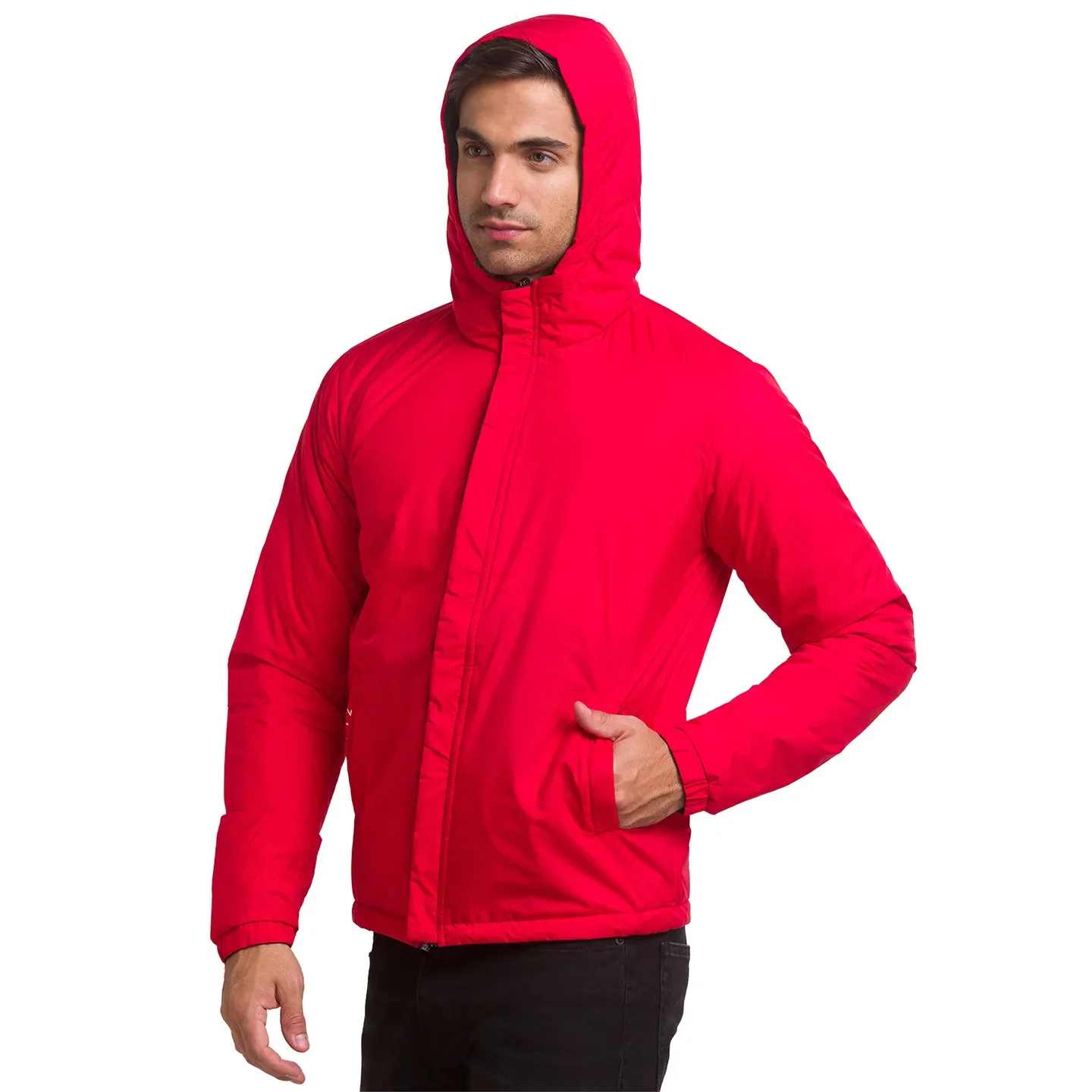Black Regular Fit Long Sleeves Polyester Men's Jacket by Being Human Clothing - Image 4
