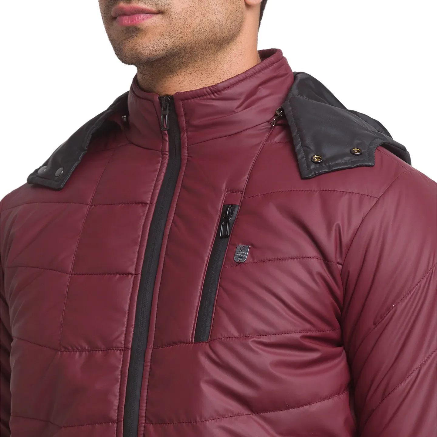 Red Regular Fit Men's Jacket by Being Human Clothing - Image 5