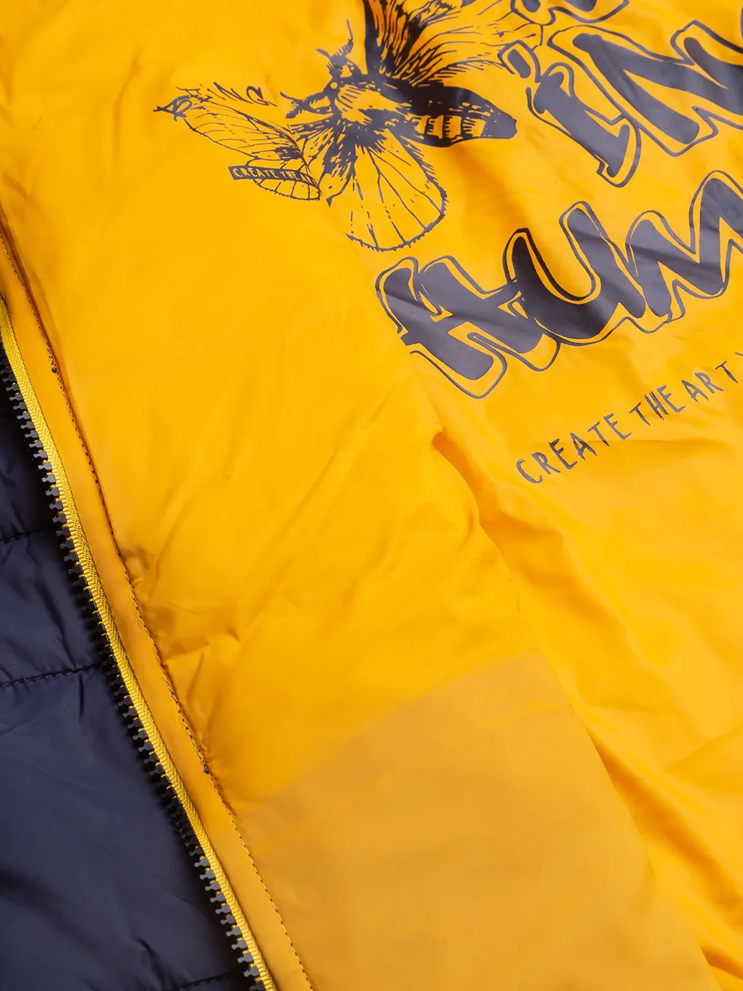 Blue Regular Fit Long Sleeves Polyester Men's Jacket by Being Human Clothing - Image 3