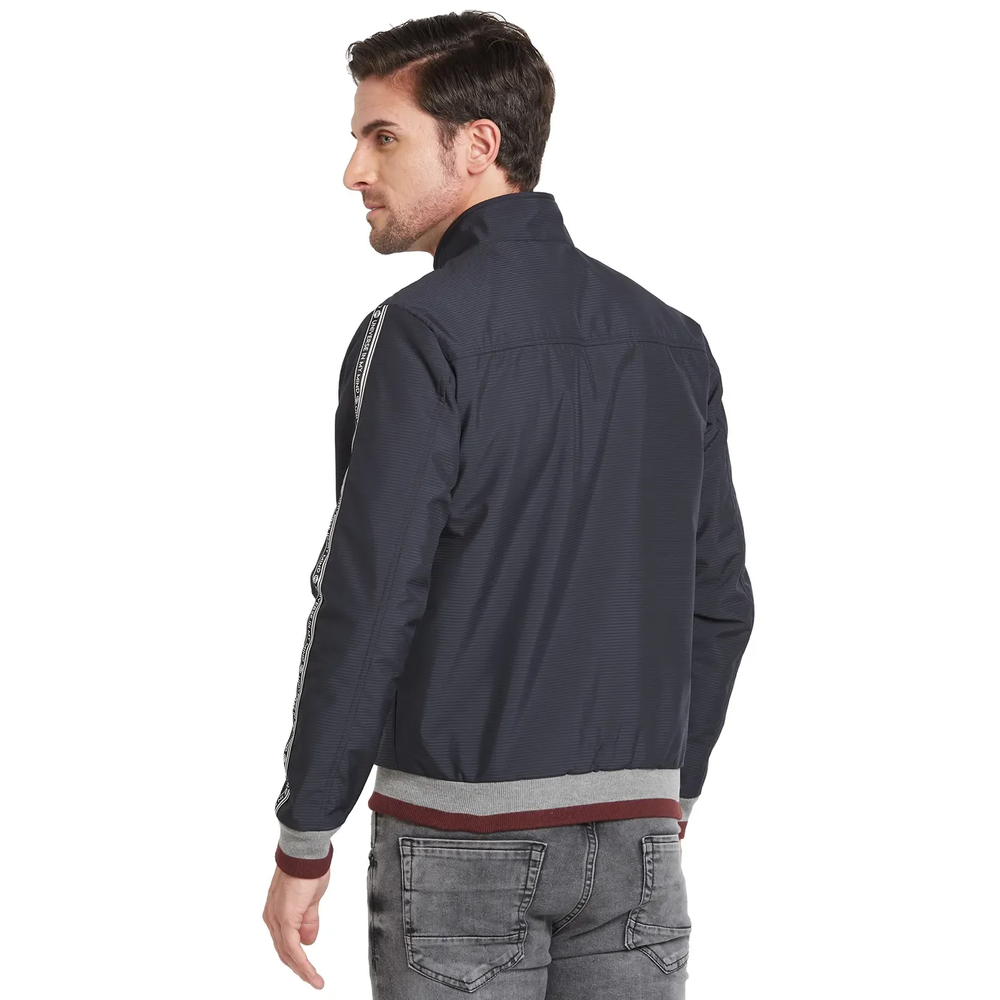 Blue Regular Fit Long Sleeves Men's Jacket by Being Human Clothing - Image 3