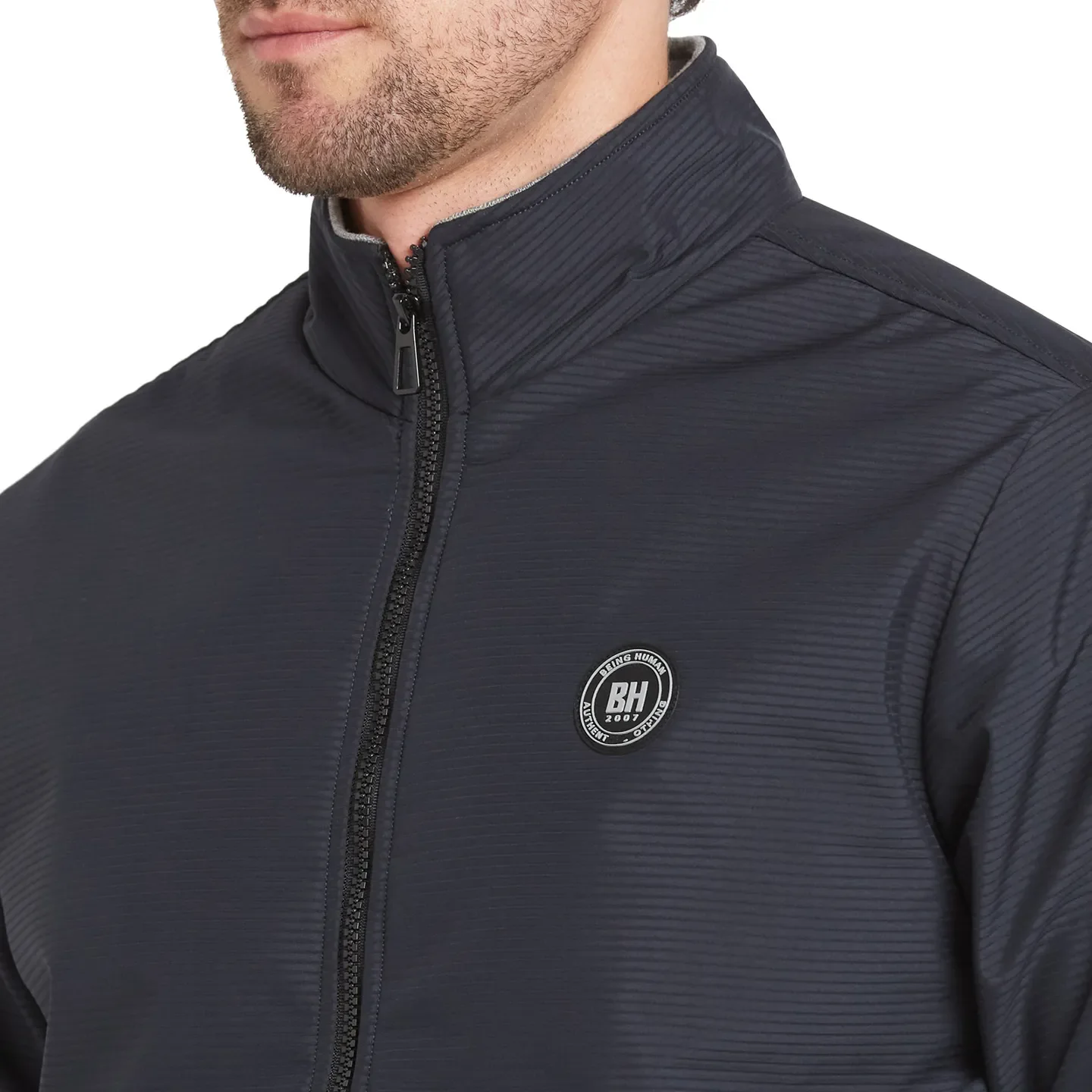Blue Regular Fit Long Sleeves Men's Jacket by Being Human Clothing - Image 5