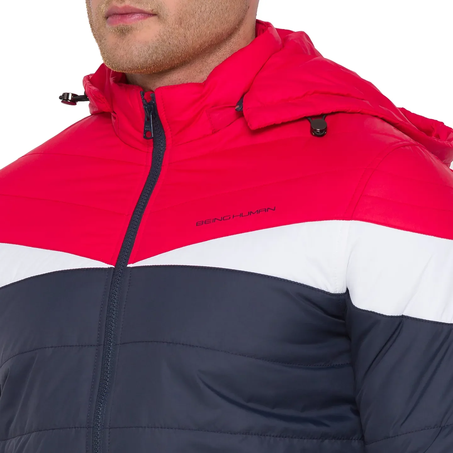 Blue Regular Fit Long Sleeves Men's Jacket by Being Human Clothing - Image 3