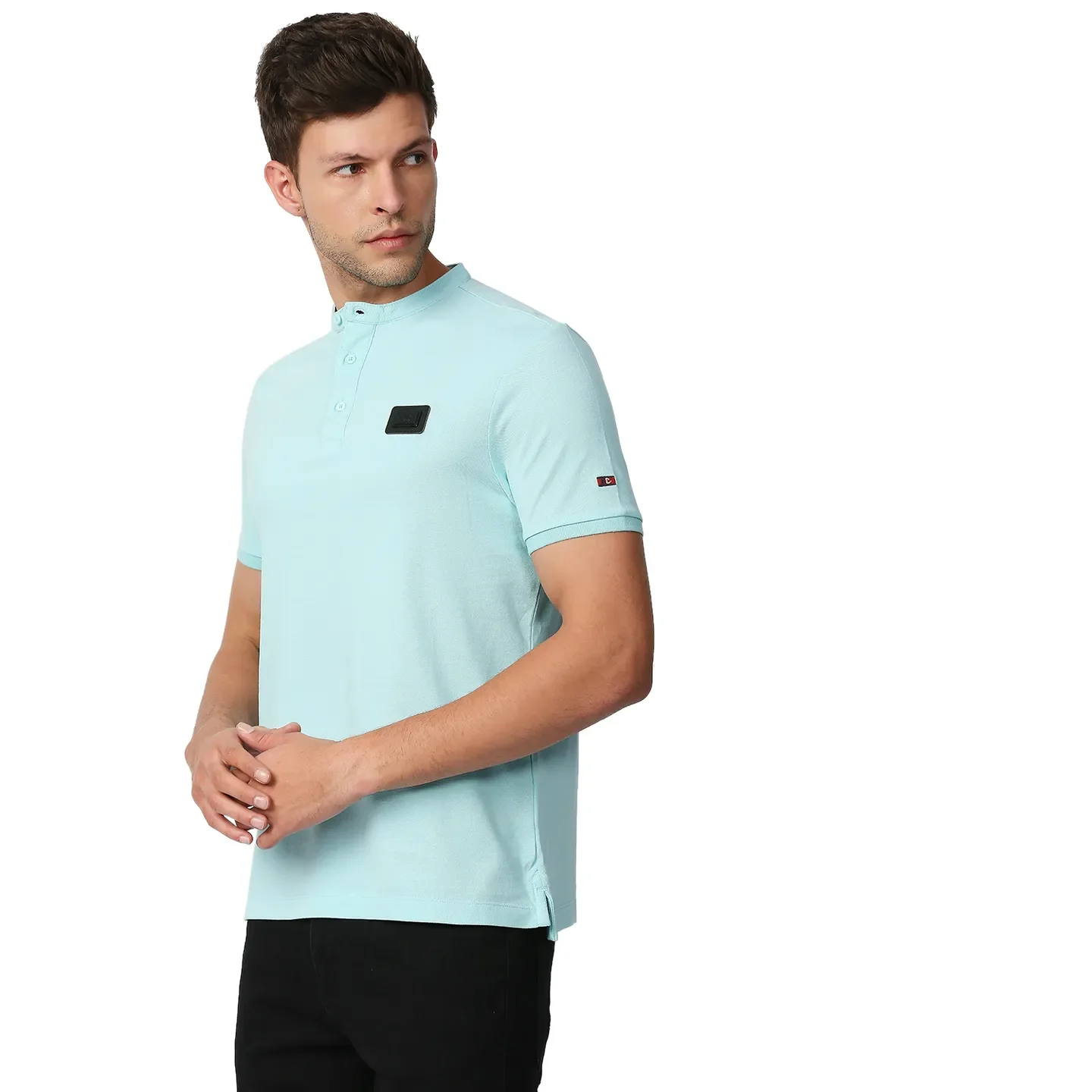 Blue Regular Fit Men's Polo T-Shirt by Being Human Clothing - Image 2