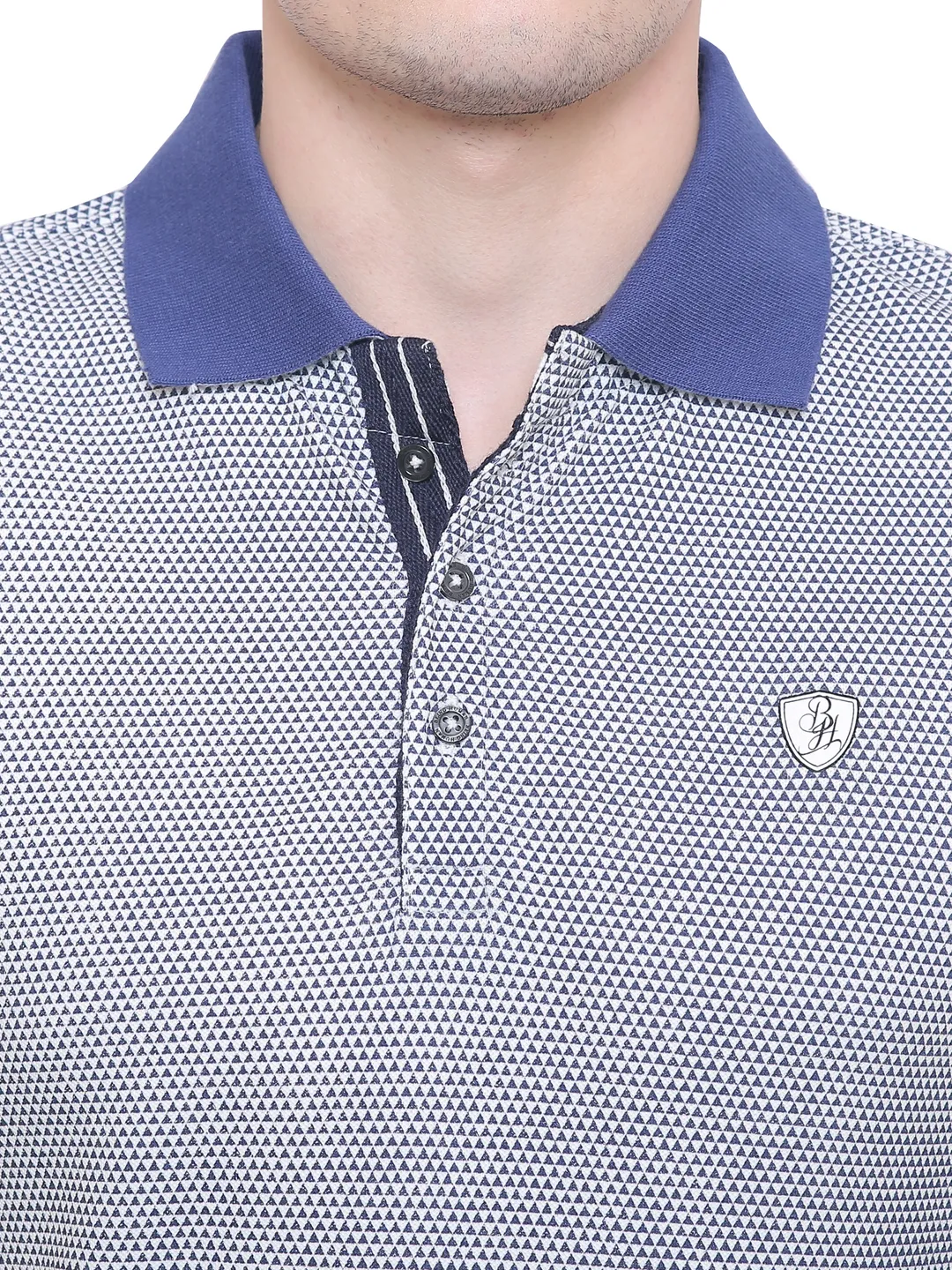 Beige Regular Fit Men's Polo T-Shirt by Being Human Clothing - Image 4