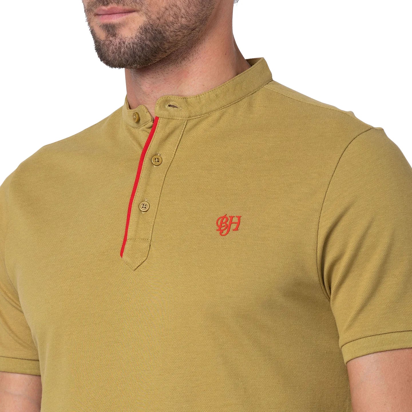 Brown Regular Fit Men's Polo T-Shirt by Being Human Clothing - Image 5