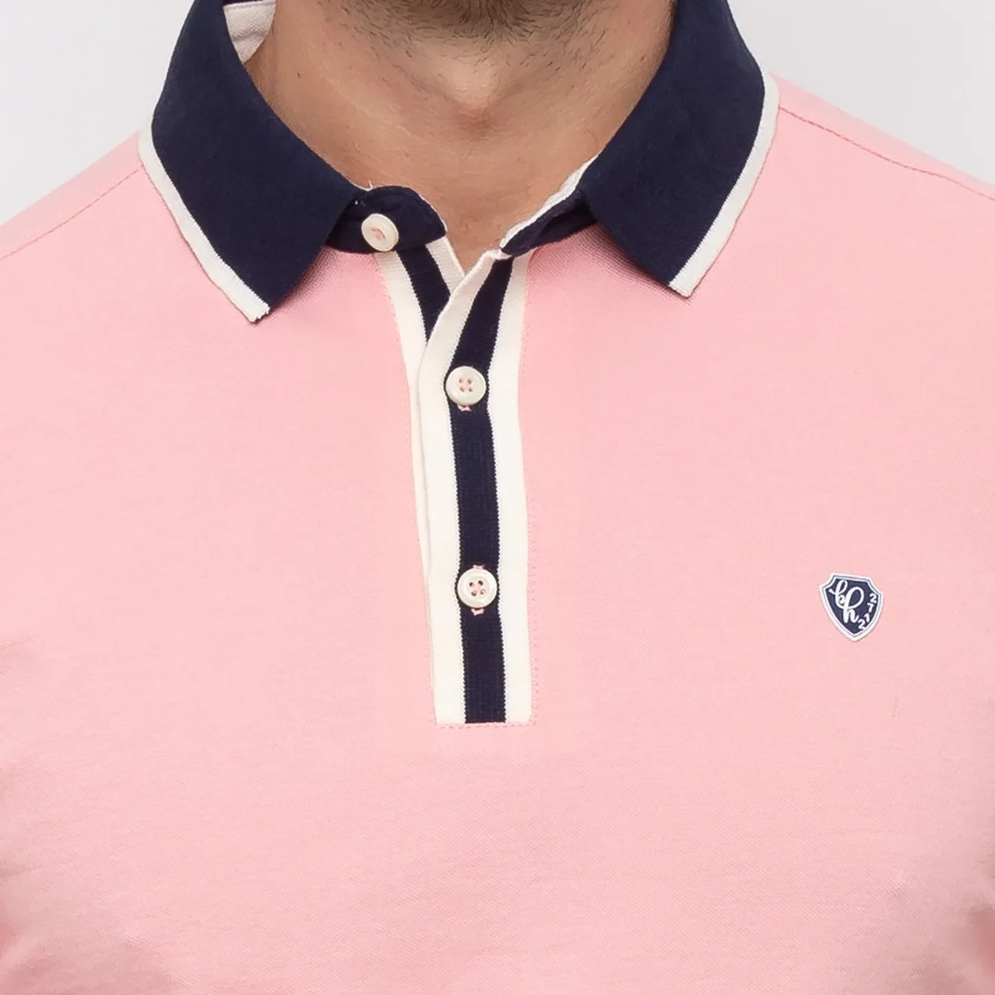 Pink Regular Fit Men's Polo T-Shirt by Being Human Clothing - Image 5
